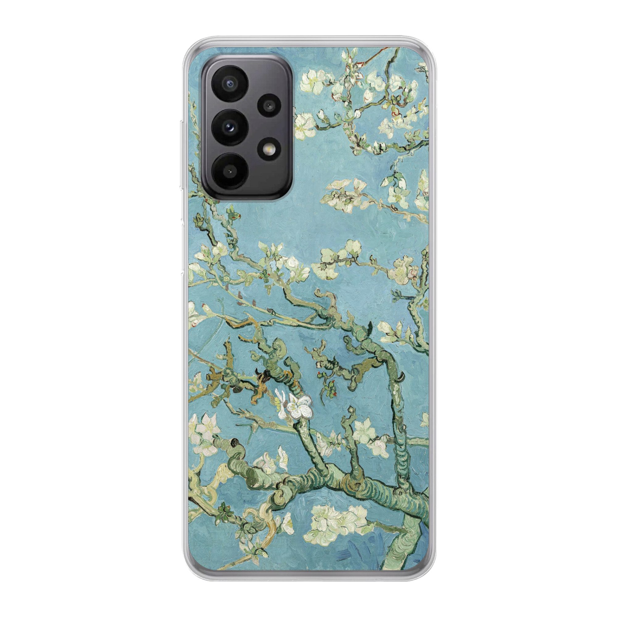 MuchoWow Handyhülle für Samsung Galaxy A23 5G Mandelblüte - Van Gogh - Kunst, Smartphone-Bumper, Print, Handy Schutzhülle Dünn