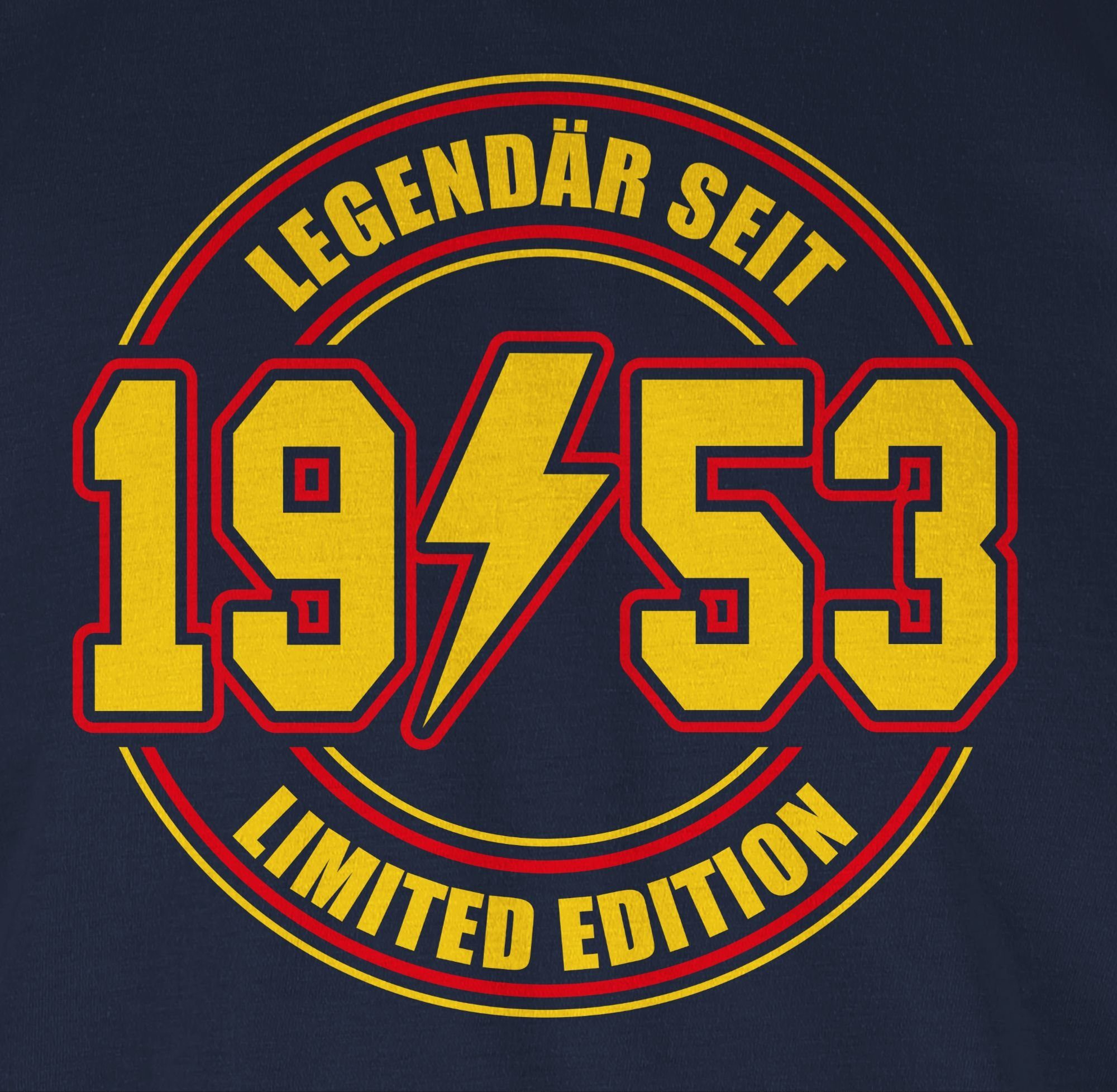 Shirtracer T-Shirt Legendär Blau seit Geburtstag Edition Navy 1953 70. 2 Limited