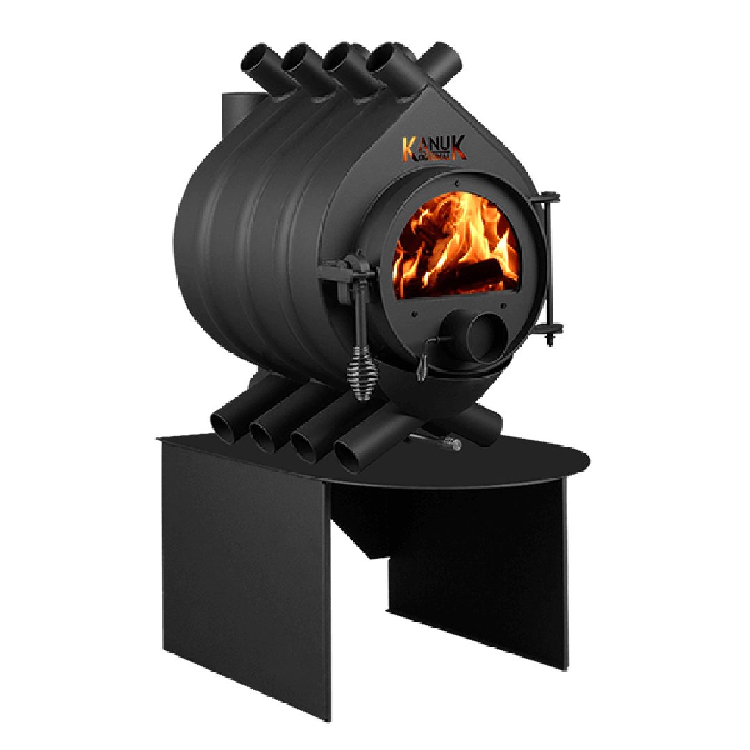 Kanuk Kaminofen Kanuk® Original 7 kW - ohne Seitenverkleidung - Untergestell Box, 6,7 kW