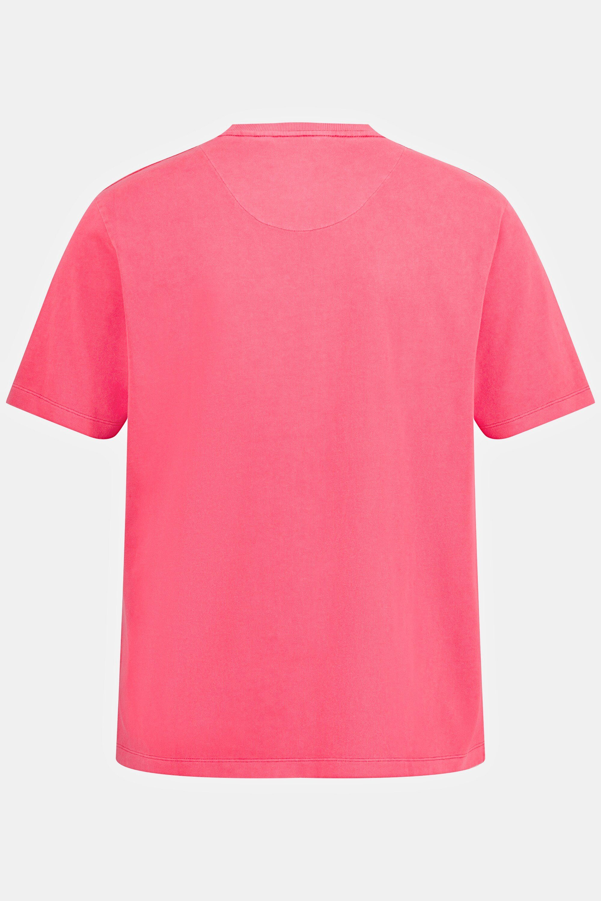 Halbarm Rundhals JP1880 T-Shirt Print rot T-Shirt Vintage-Look