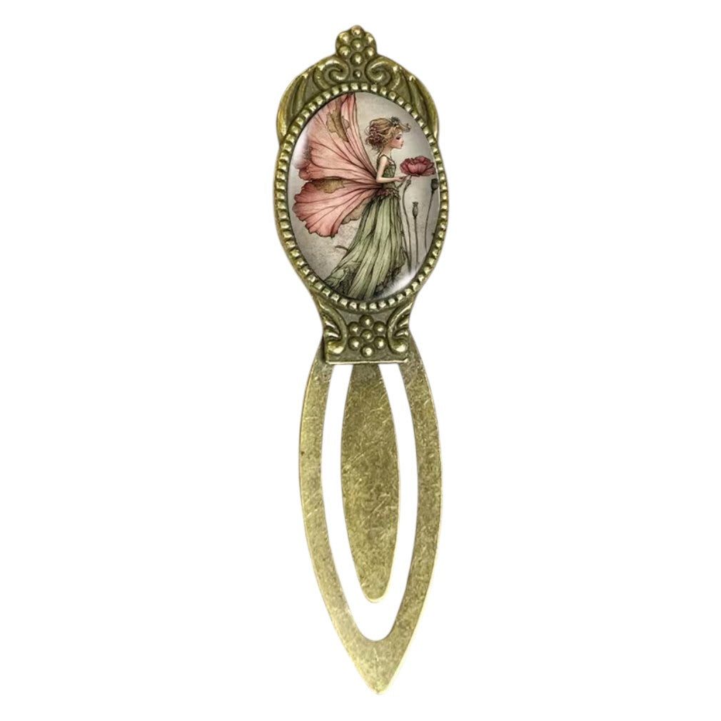 Dark-Desires Lesezeichen Vintage Lesezeichen Elfen-Fee Antik-Bronzefarben 8 cm