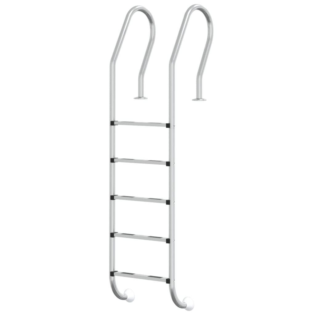 Poolleiter Einstiegsleiter Pool-Leiter 54x38x211 cm Edelstahl 304