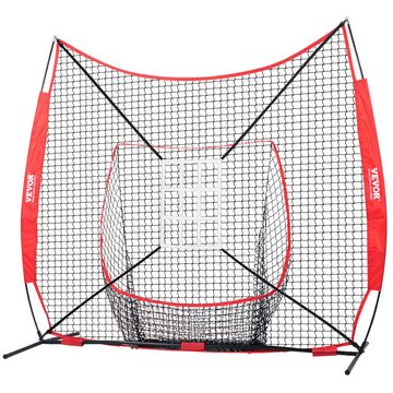 VEVOR Schutznetz 244 x 106 x 211 cm Baseball-Softball-Übungsnetz, Tragbares