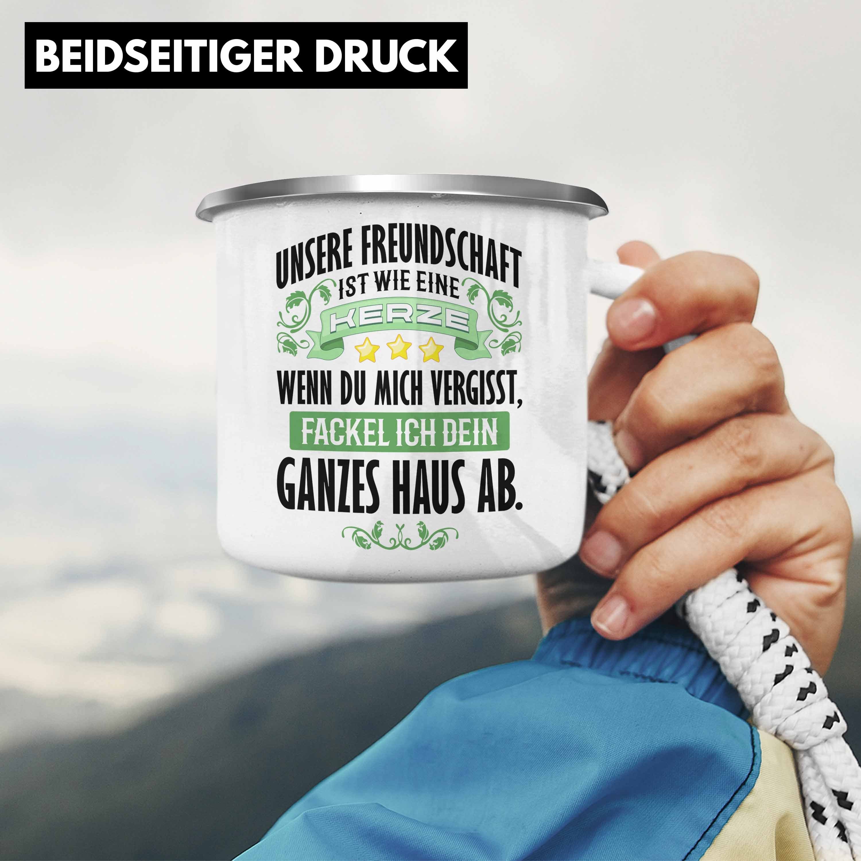 Wie Spruch Freundschaft Thermotasse Beste Kerze Freundinnen Geburtstag Becher Freund Tasse Emaille Trendation Beste - Freundin Silber Freundinnen Geschenk - Lustig Eine Trendation