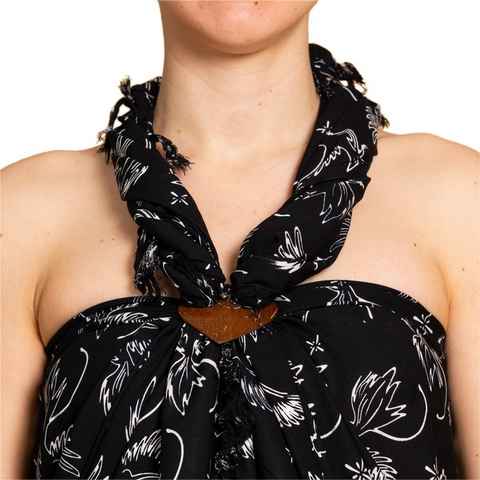 PANASIAM Halstuch Schal Wachsbatik für jede Jahreszeit egal ob als Schultertuch, Strandtuch Sarong oder Wickelkleid aus wunderbar weicher Viskose