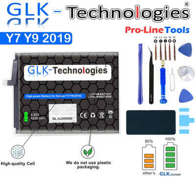 GLK-Technologies High Power Akku für Huawei Y7 (2019), Y7 Prime (2017), Y7 Pro (2019) NEU Smartphone-Akku 4200 mAh (3.82 V)