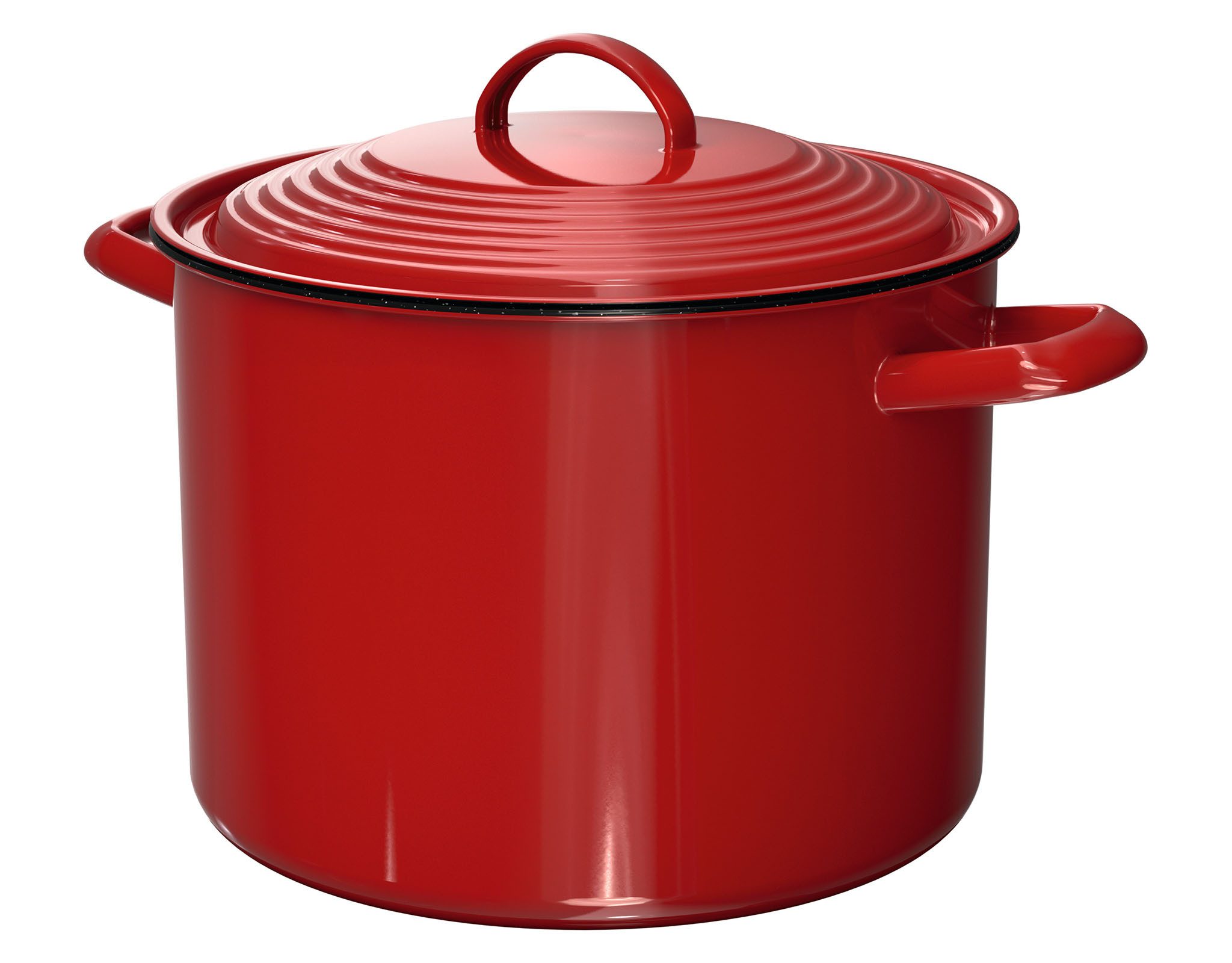 Ernesto Kochtopf ERNESTO Kochtopf Emaille 7L 24cm Suppentopf Induktion kratzfest backof