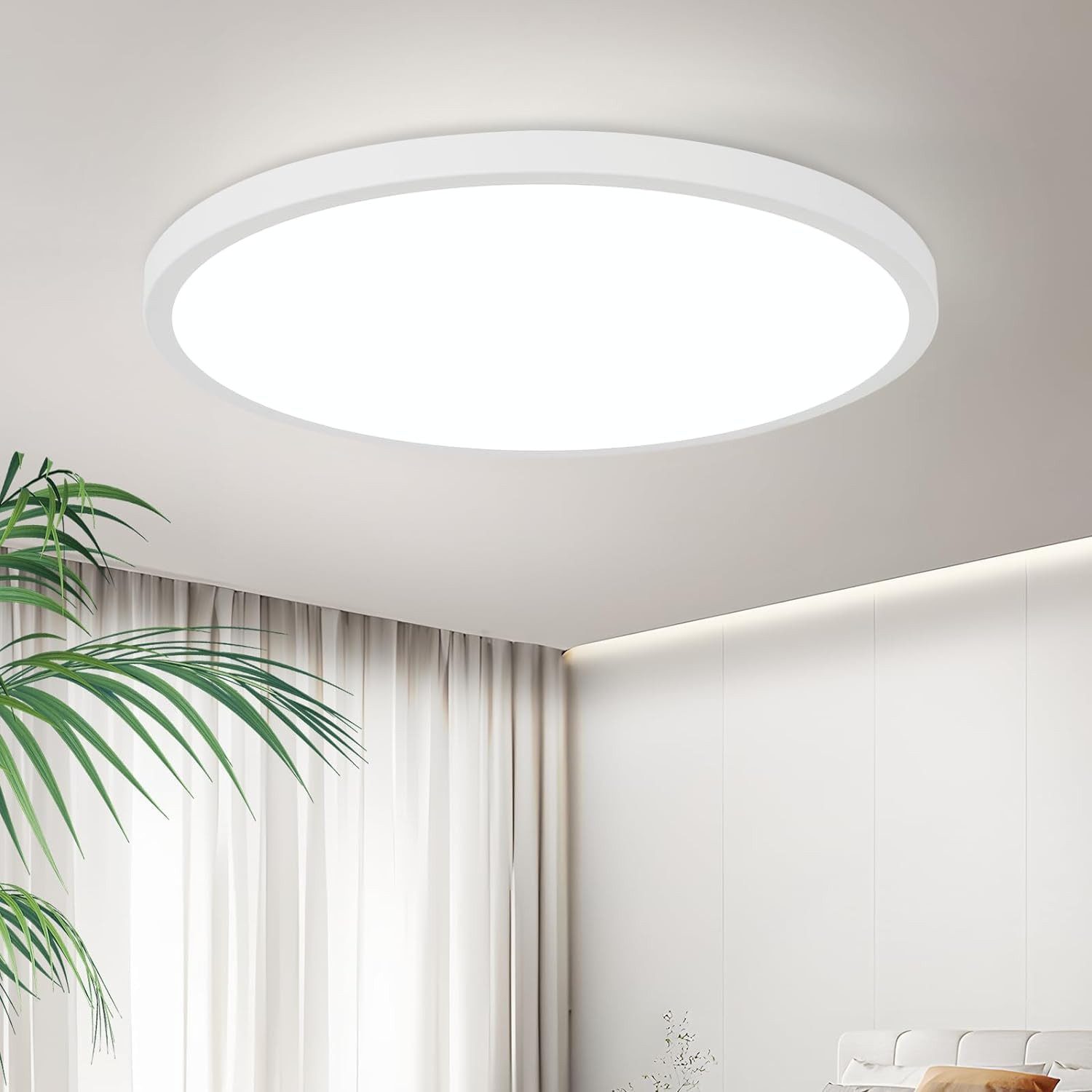 ZMH LED Deckenleuchte Wohnzimmer Deckenlampe Modern einfache Selbstmontage günstig online kaufen