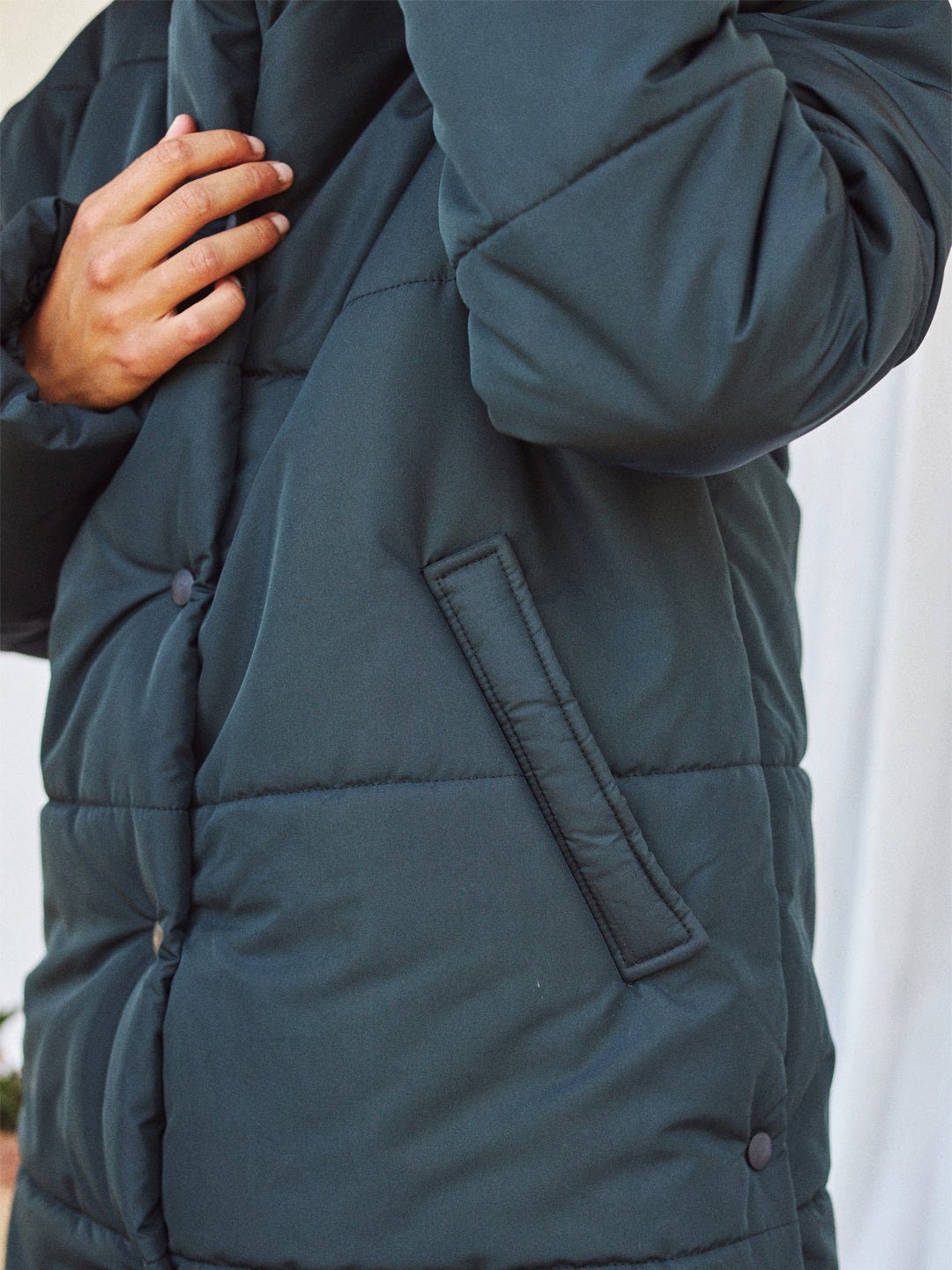 Knopfleiste Taschen extra warm TWOTHIRDS mit Winterjacke und Hirado