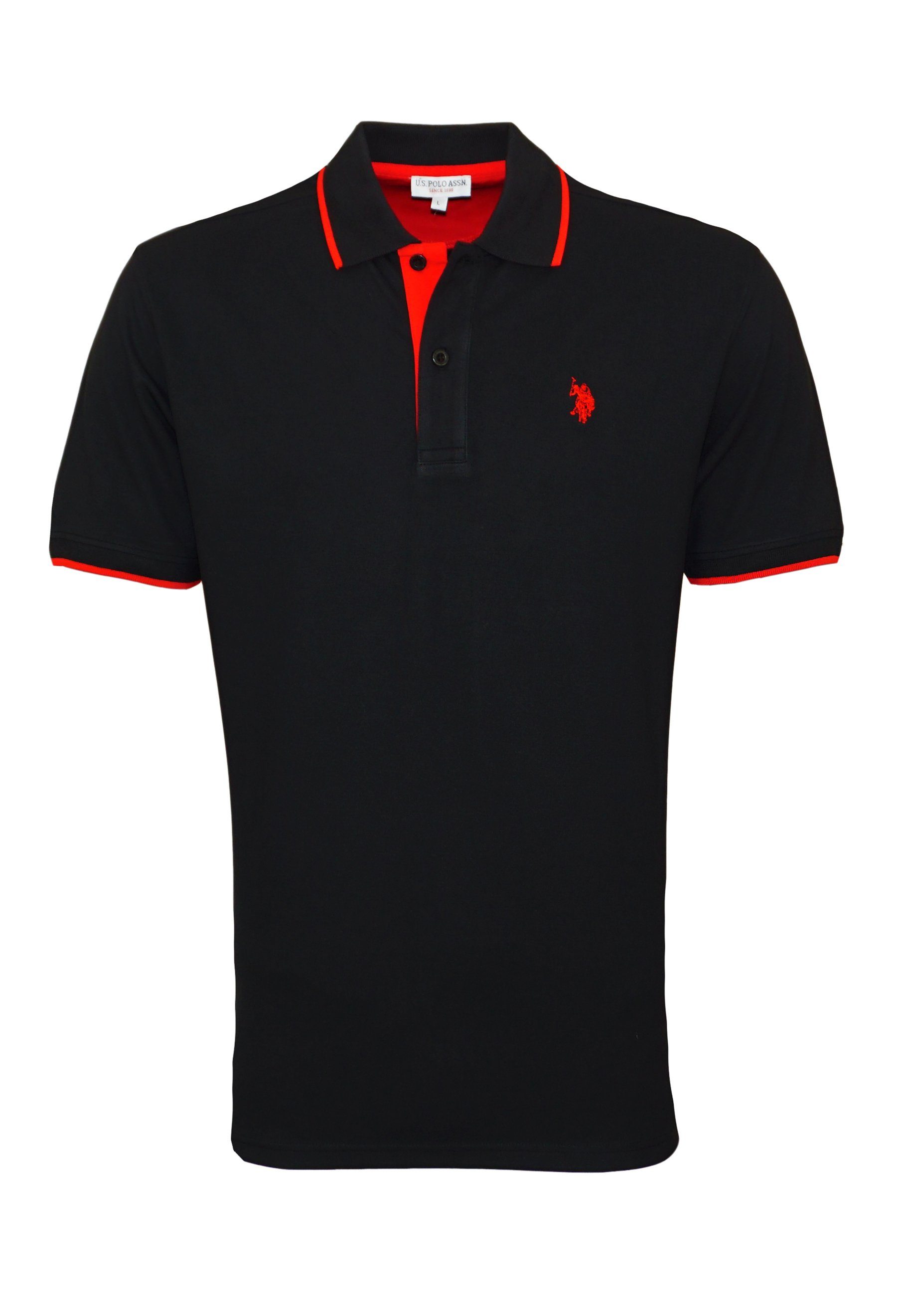 U.S. Polo Assn Poloshirt Shirt Poloshirt Fashion Shortsleeve (1-tlg) schwarz