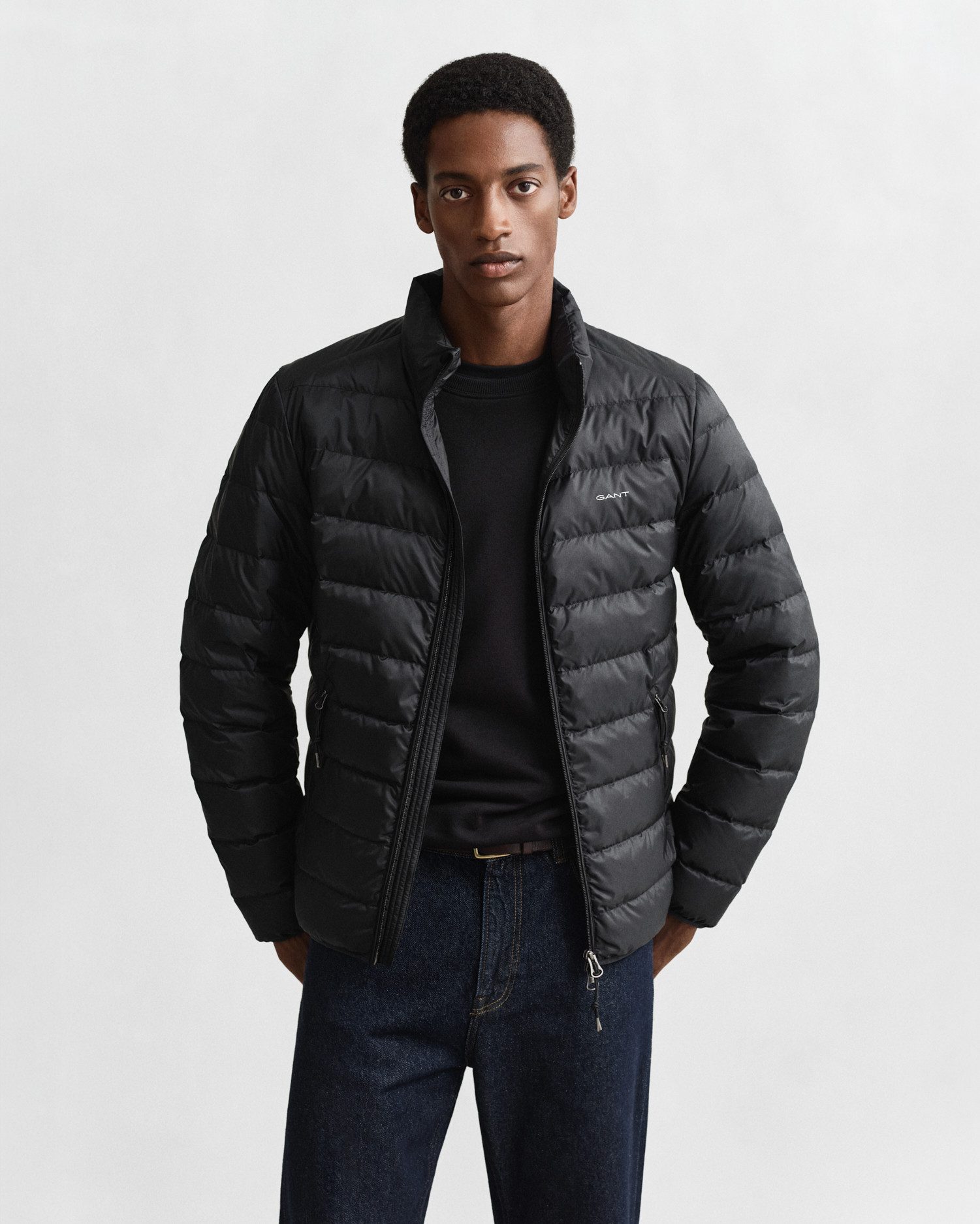 Gant Steppjacke LIGHT DOWN JACKET 2-Wege-Reißverschluss, Übergangsjacke, regular fit