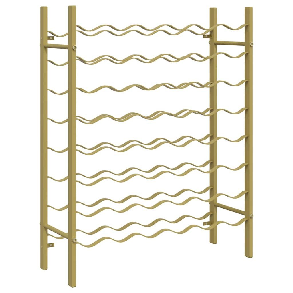 vidaXL Weinregal Weinregal für 48 Flaschen Golden Metall, 1-tlg.
