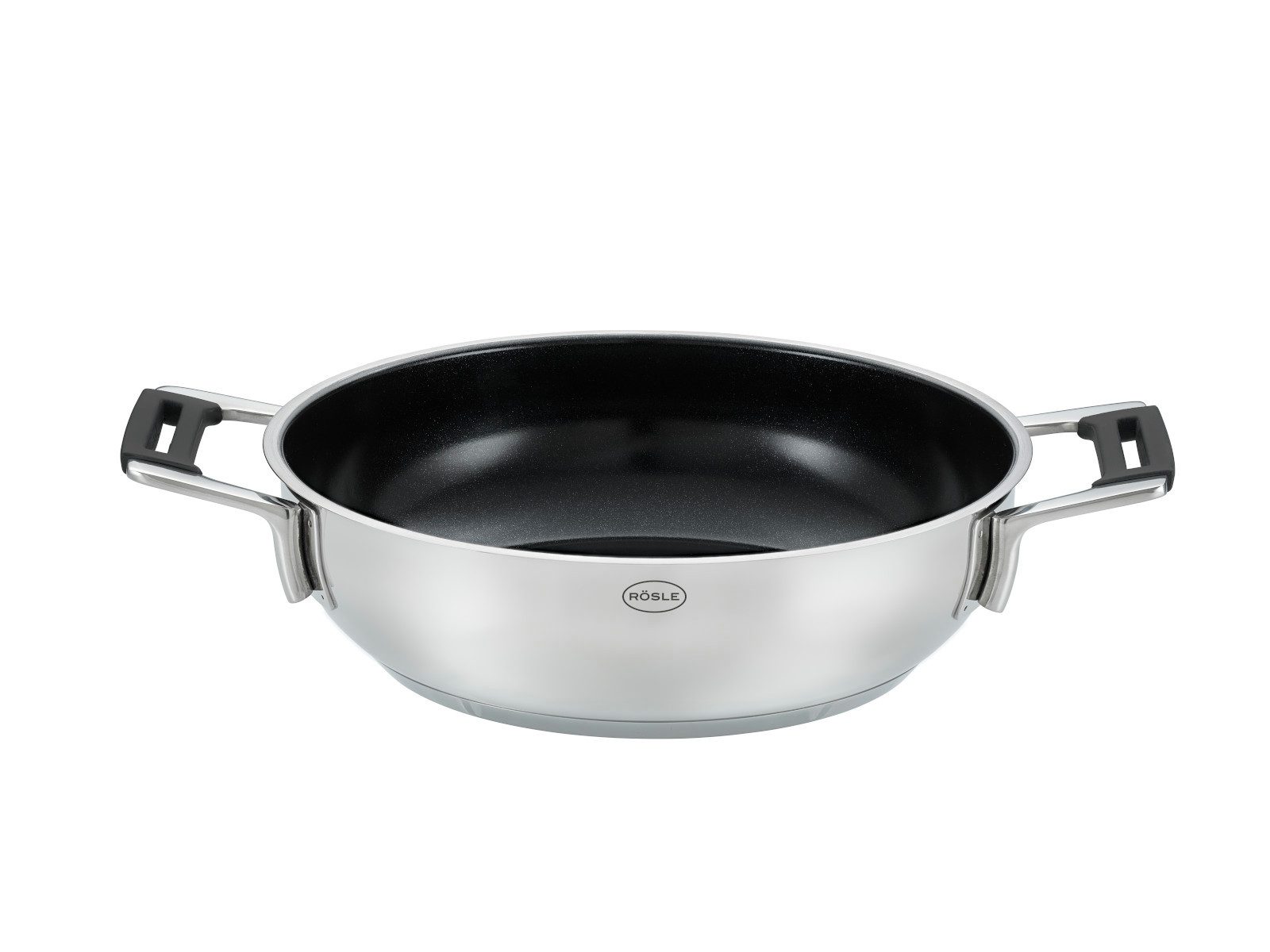 RÖSLE Servierpfanne Silence® Pro Servierpfanne Keramik ProCeraPlus 28cm, Servierpfanne SILENCE PRO Ø 28 cm Keramik ProCeraPlus