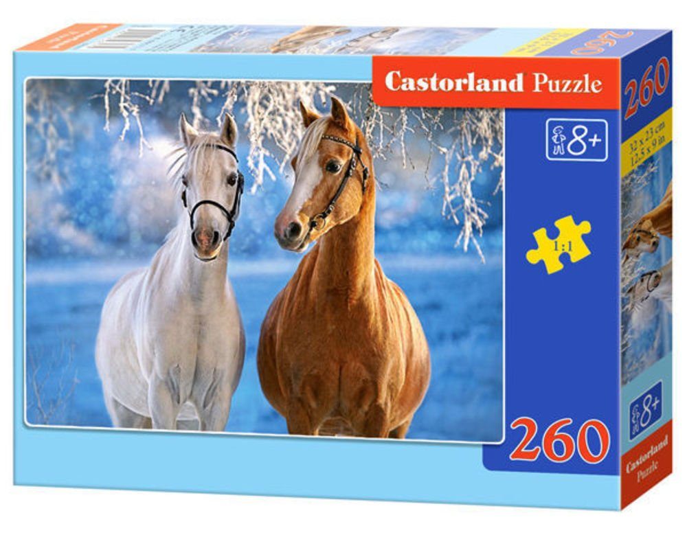 Castorland Puzzle Castorland 260 B-27378-1 Puzzle Puzzleteile Winter The Horses, Teile