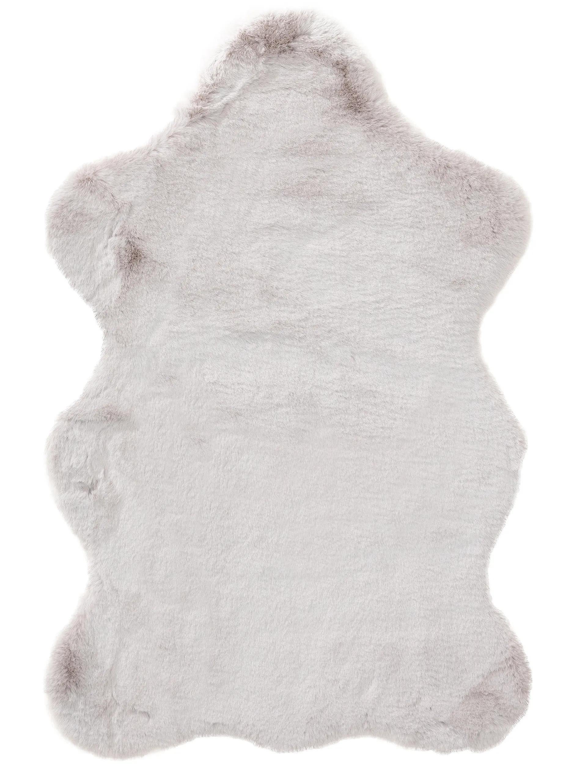 benuta Fellteppich Dave, Sonderform, Höhe: 21 mm, Teppich Wohnzimmer, Schlafzimmer, Esszimmer, Flur, Kunstfaser, Cozy