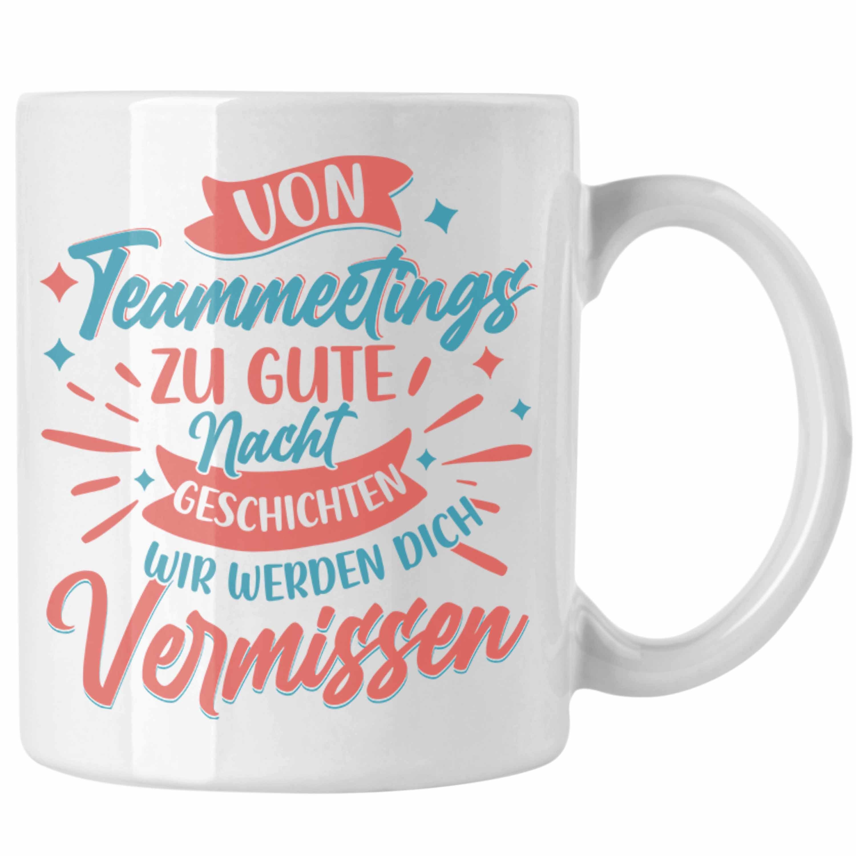 Trendation Tasse Mutterschutz Mutterschutz Kaffeetasse Abschied Tasse Kollegi Geschenk Weiss