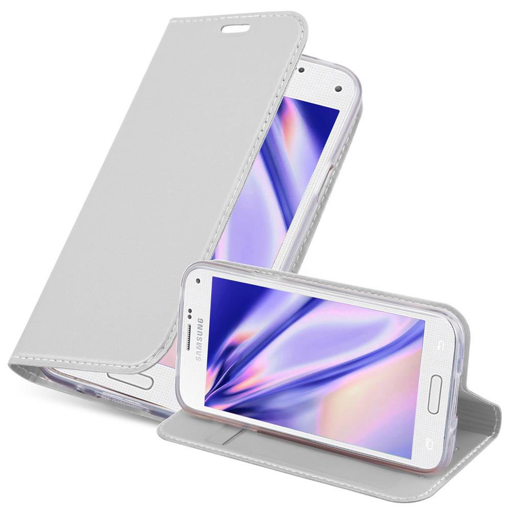 Cadorabo Handyhülle für Samsung Galaxy S5 MINI / S5 MINI DUOS Hülle Samsung Galaxy S5 MINI / S5 MINI DUOS, Schutzhülle Hülle mit Standfunktion, Magnetverschluss und Kartenfach