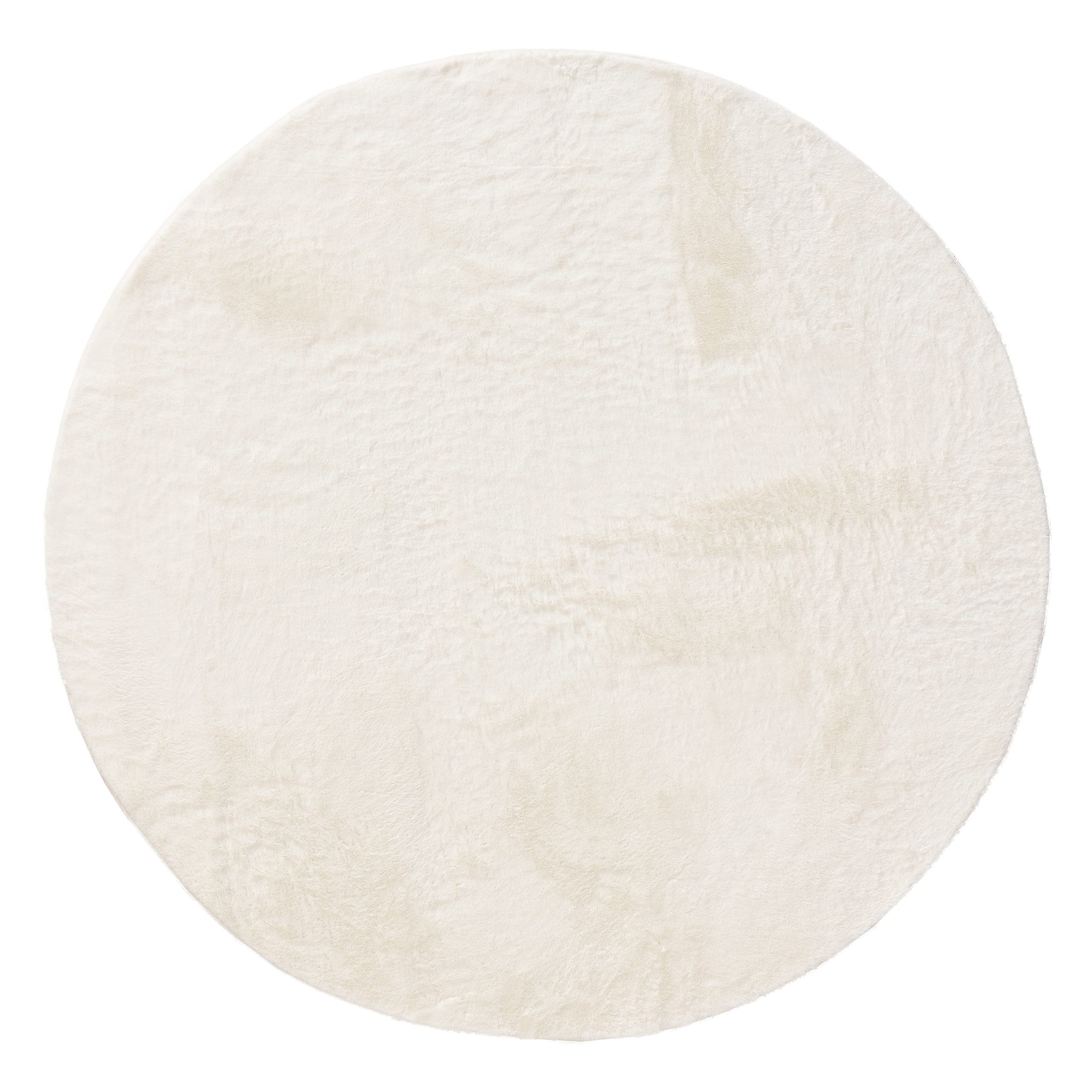Interiyou Fellteppich Fargo, Rund, Höhe: 11 mm, Teppich Wohnzimmer, waschba günstig online kaufen