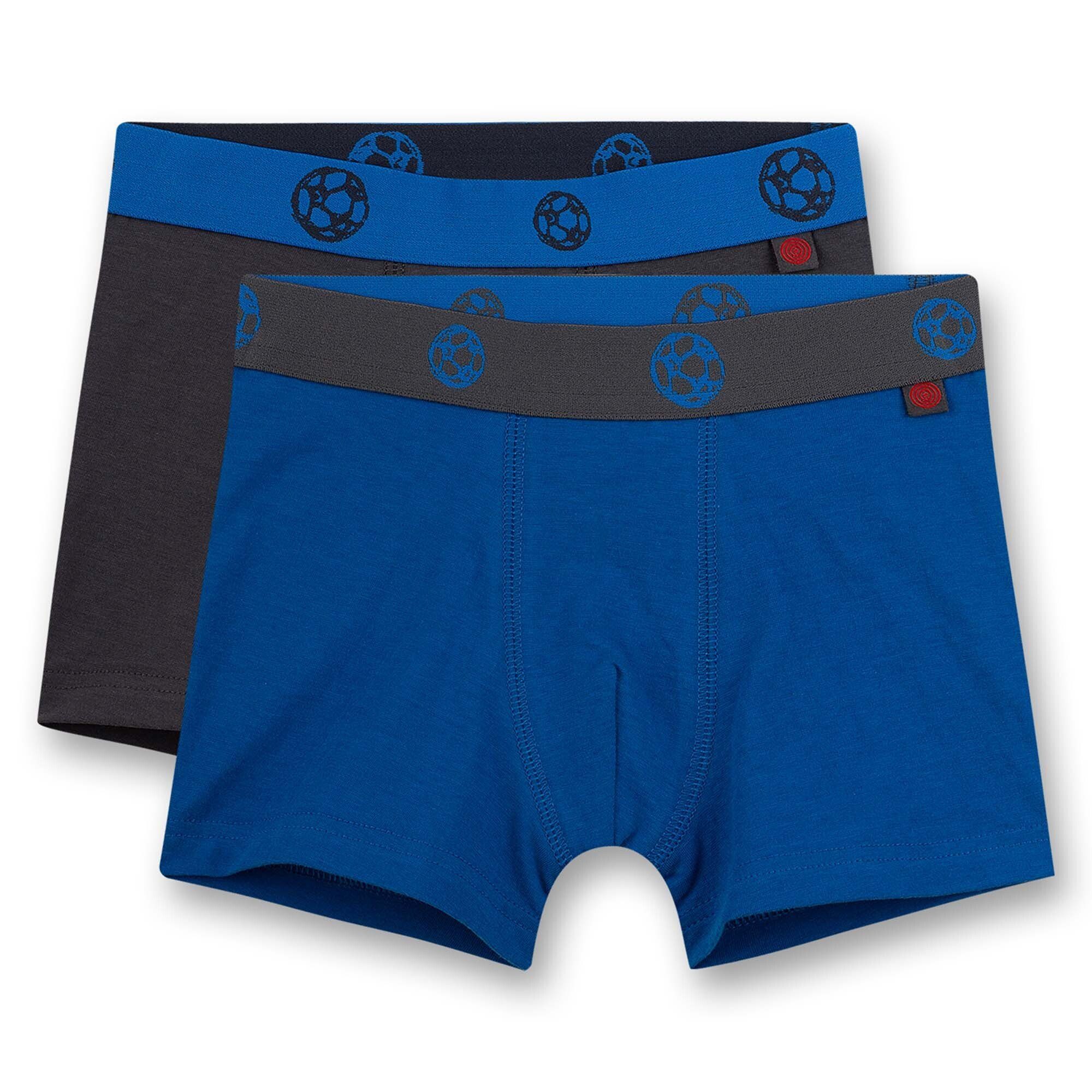 Sanetta Boxer Jungen Shorts, 2er Pack - Pants, Unterhosen