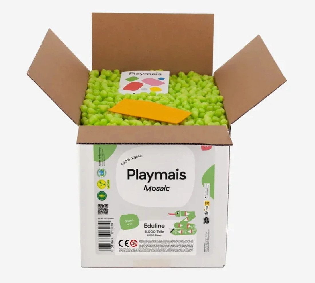 PlayMais Kreativset Bastel Kreativität Eduline Mosaic Refill 6000 grün green ab 3 Jahren