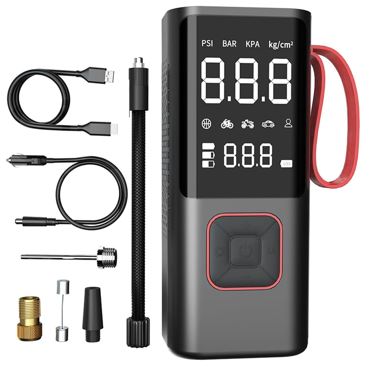 Luftpumpe Auto Luftkompressor Reifenpumpe Elektrischer Kompressor Fahrradpumpe