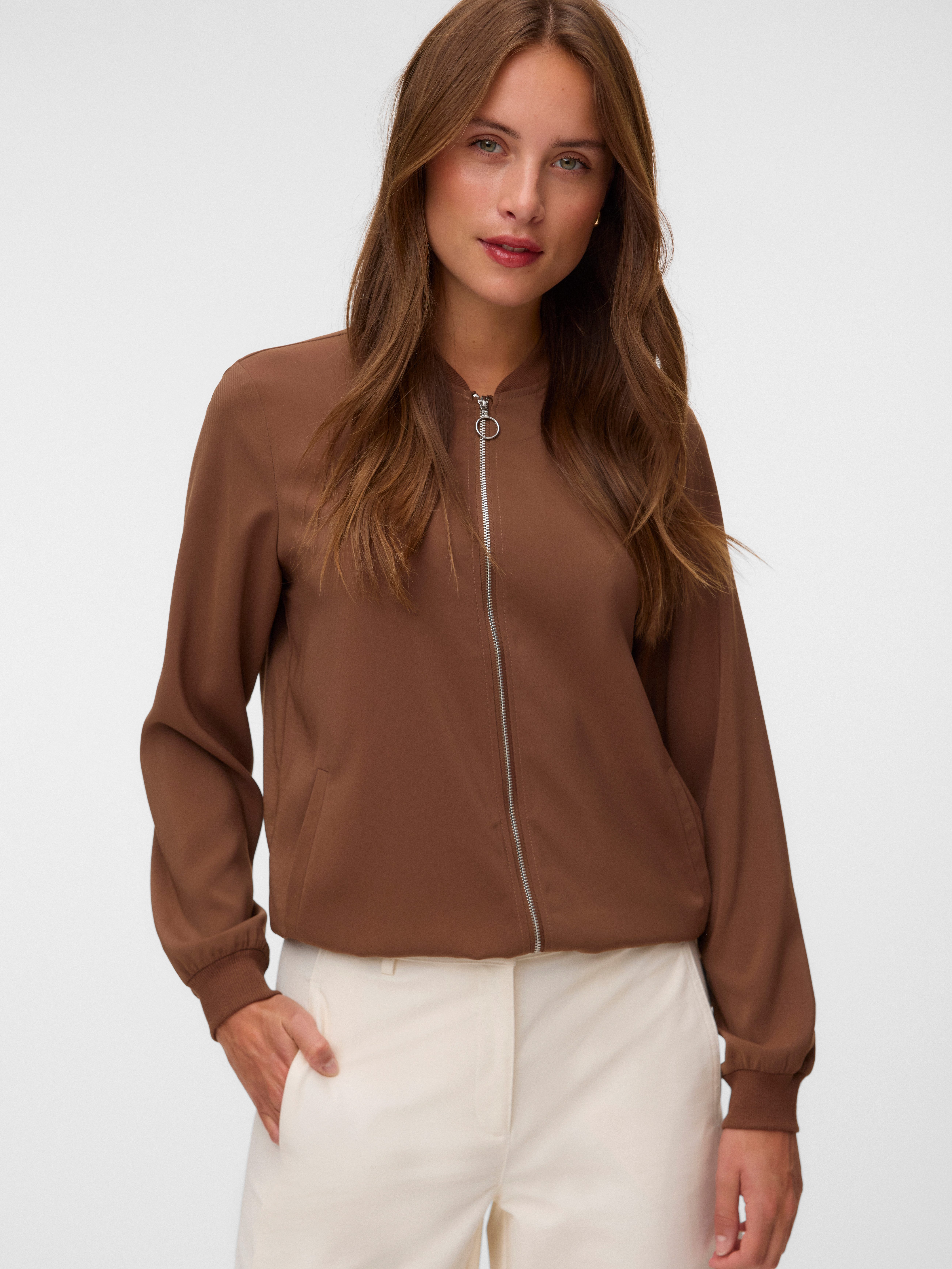 Vero Moda Bomberjacke VMCOCO L/S BOMBER NOOS Materialmix