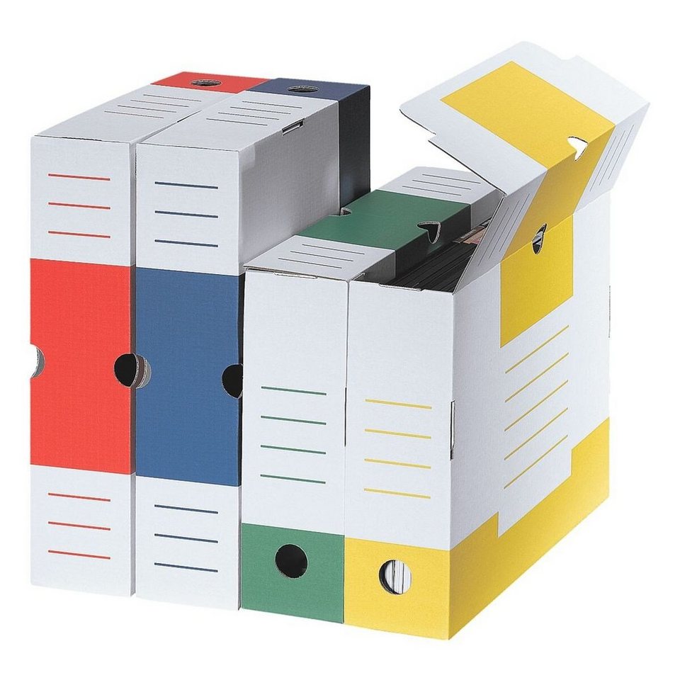 Cartonia Archivcontainer »Color« (8 St), Archivschachtel mit