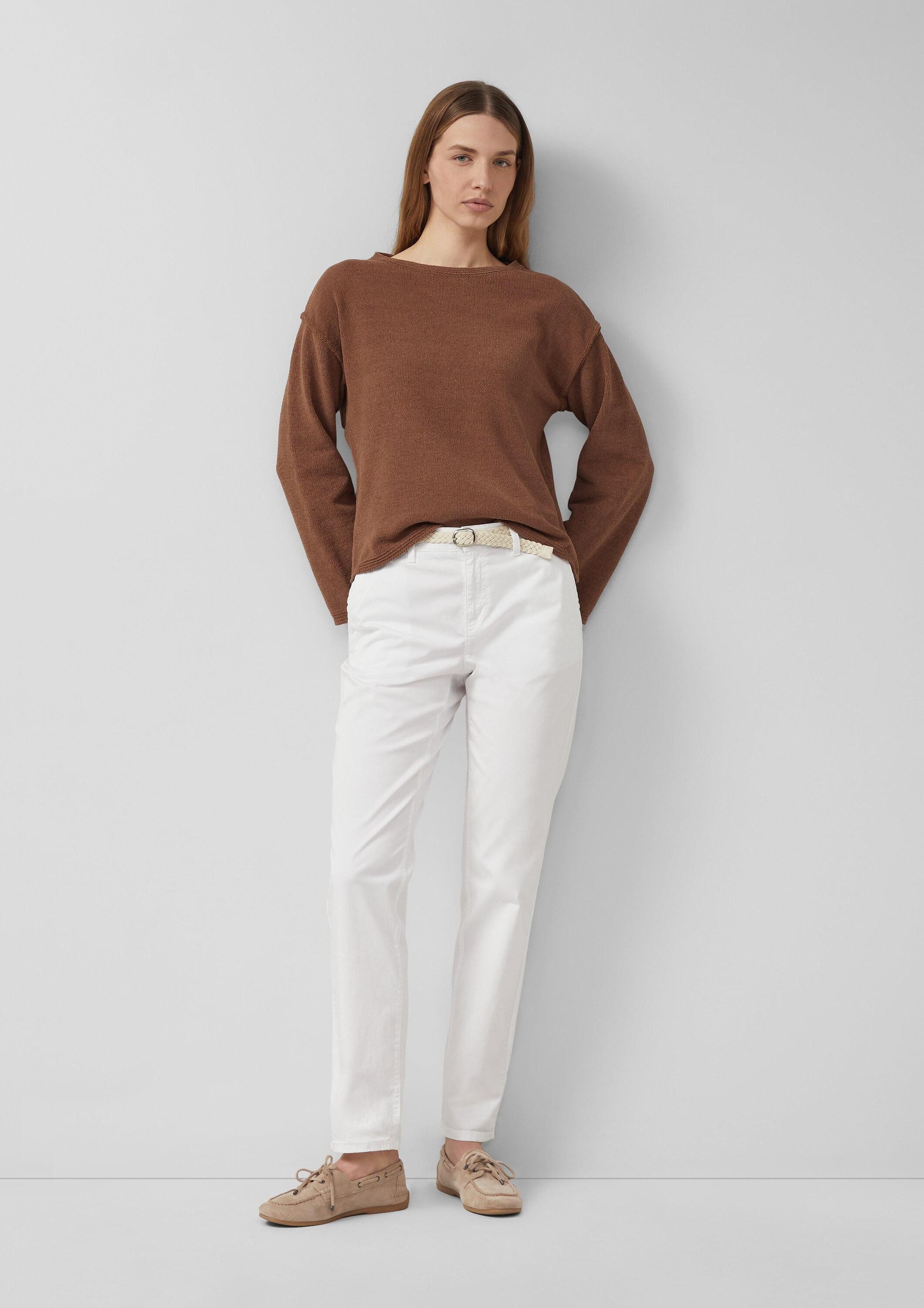 s.Oliver Chinos Hose Chino mit Tapered Leg und Gürtel günstig online kaufen