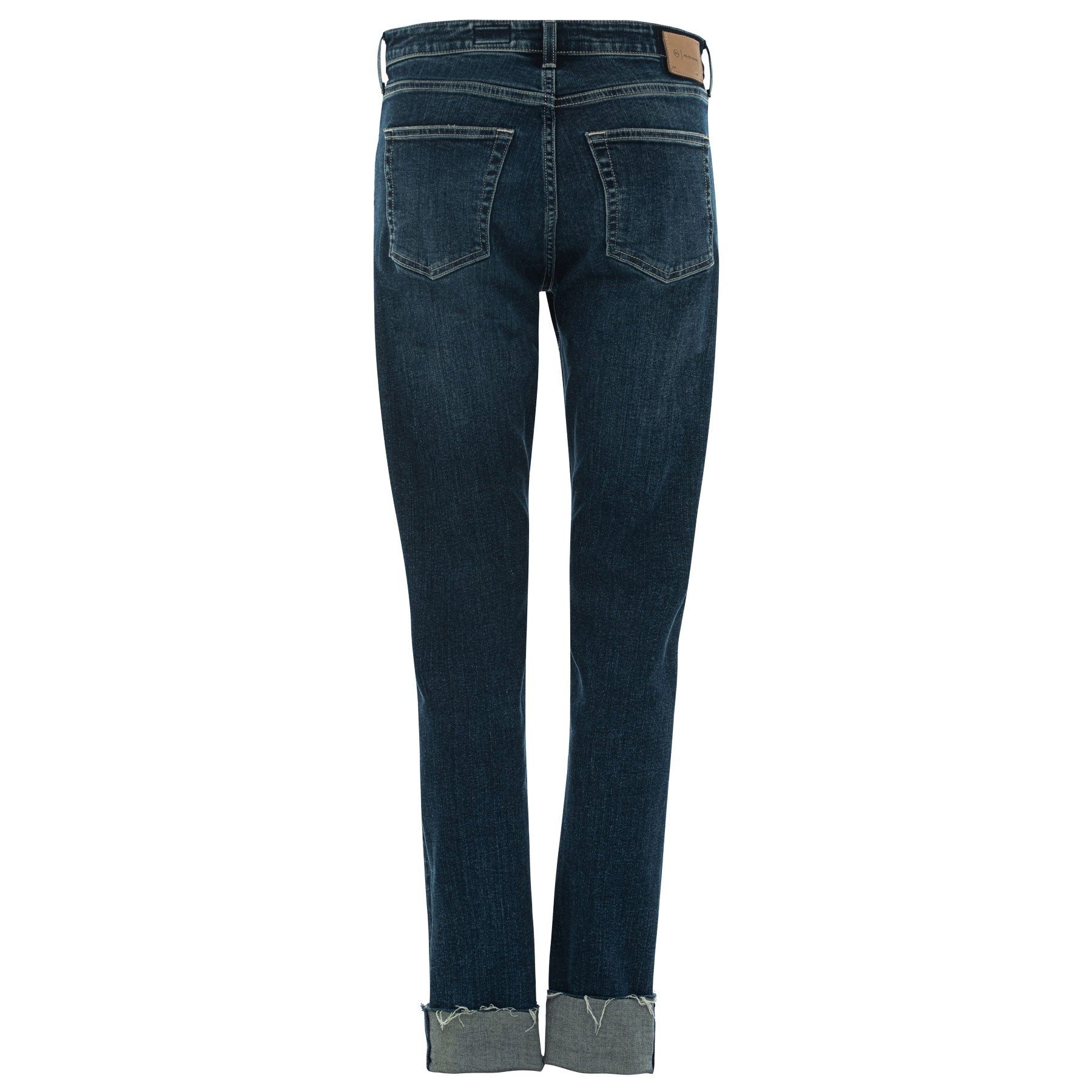 ADRIANO GOLDSCHMIED 5-Pocket-Jeans AG JEANS Jeans GIRLFRIEND LONG Mid Waist - Blau