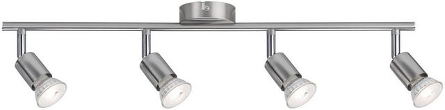 Paulmann LED Deckenleuchte »4er-Spot Carolina GU10, max 10W Nickel matt Nickel matt«-Otto