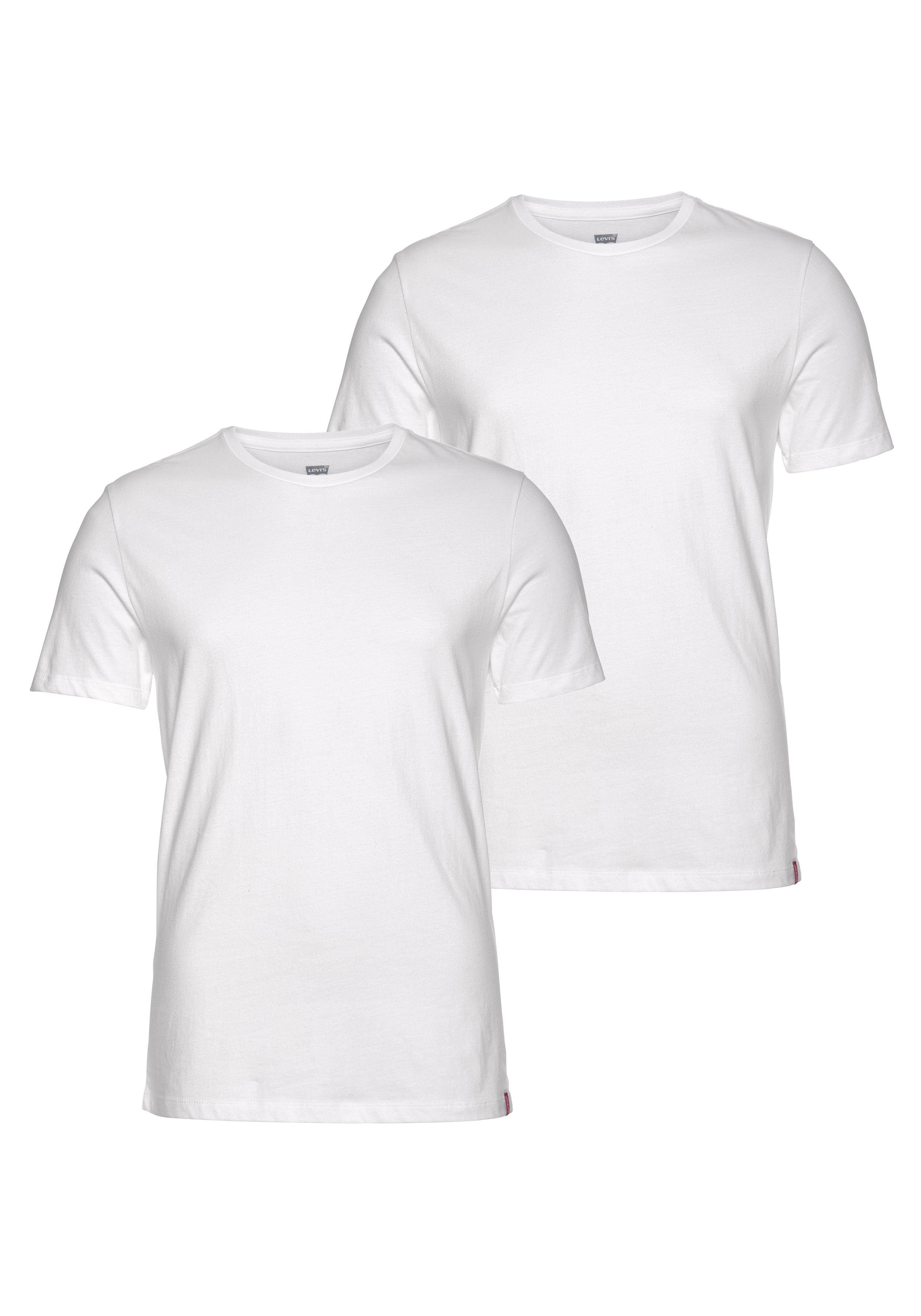 Levi's® T-Shirt (Set, 2-tlg) Two-Pack Tee White + White, weiß