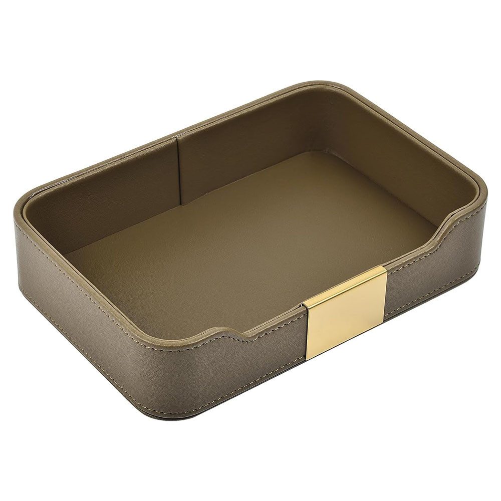 AFKSMILE Dekotablett Lederschale Schlüsselschale Aufbewahrung Schlüsselablage Organizer, Ablage Tablett Schale für Schlüssel, Flur zu halten Schmuck, Uhren