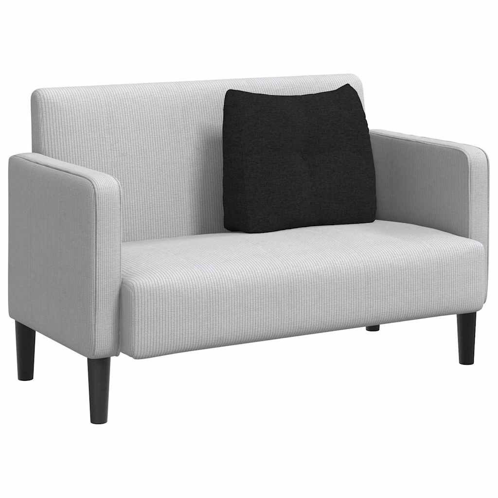 vidaXL Rückenkissen Rücken Kissen Schwarz 60 x 24 x 50 cm Stoff, 1-tlg.