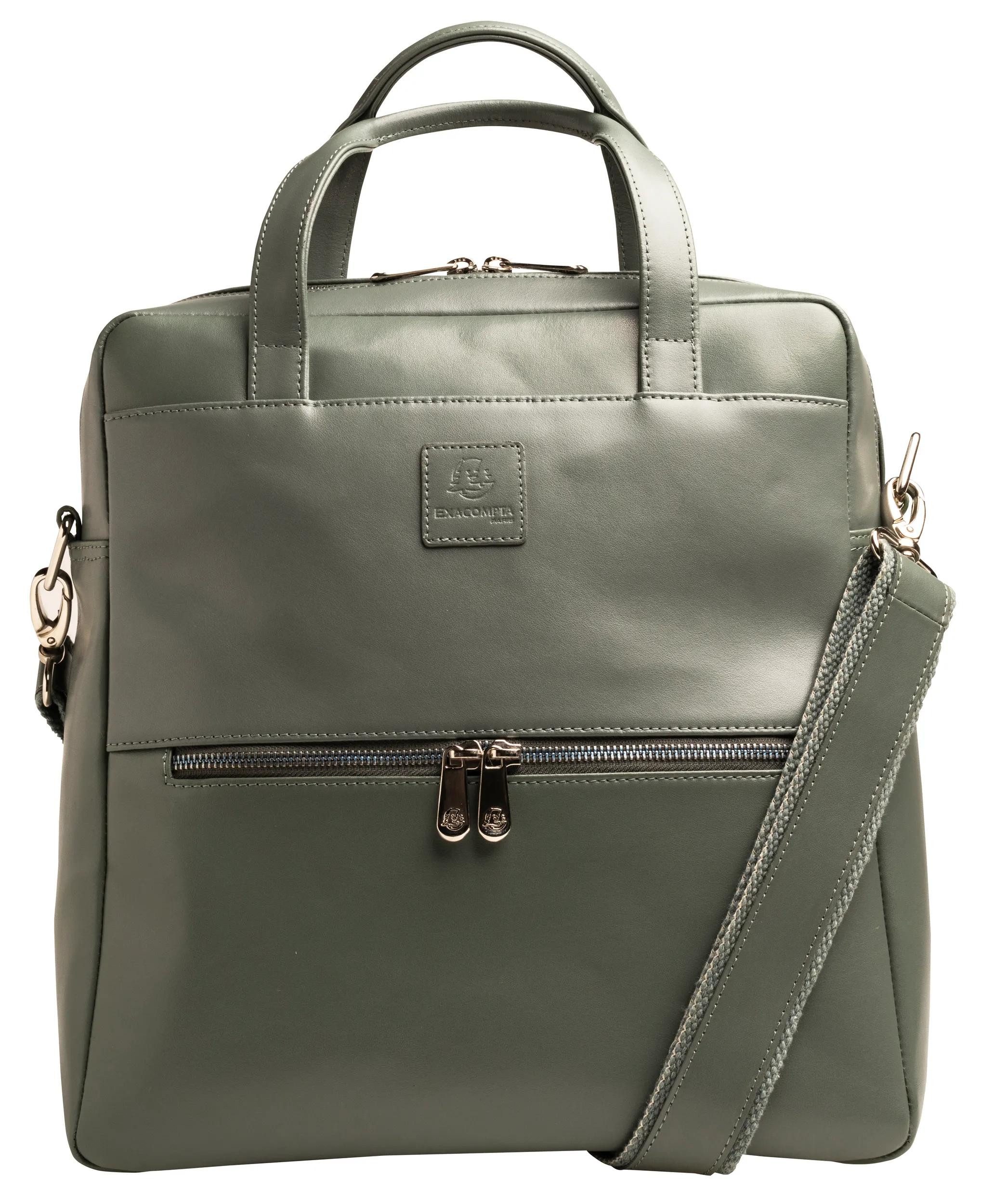 Cityrucksack Laptoprucksack Lady Exactive, Leder, 33x35x16 cm - Grau - 17236E