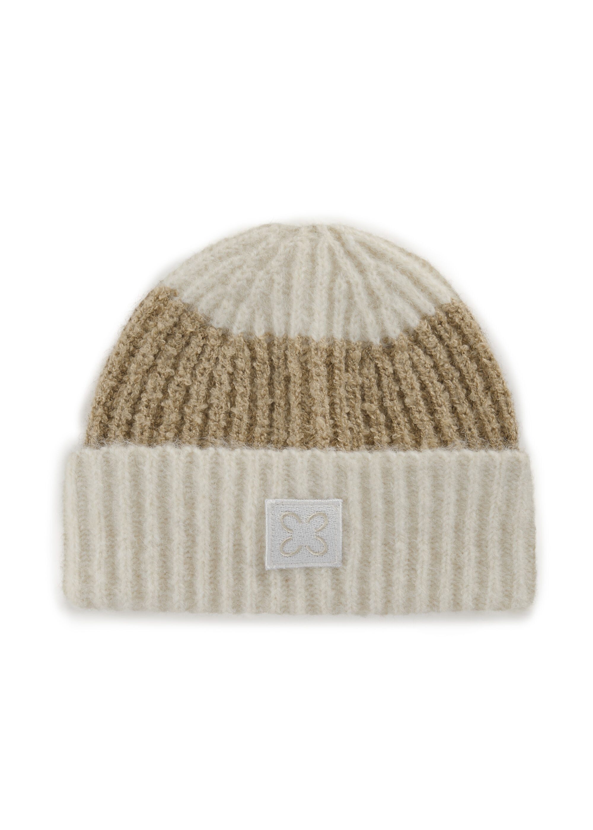 Codello Strickmütze aus Bouclé- und Rippstrick günstig online kaufen