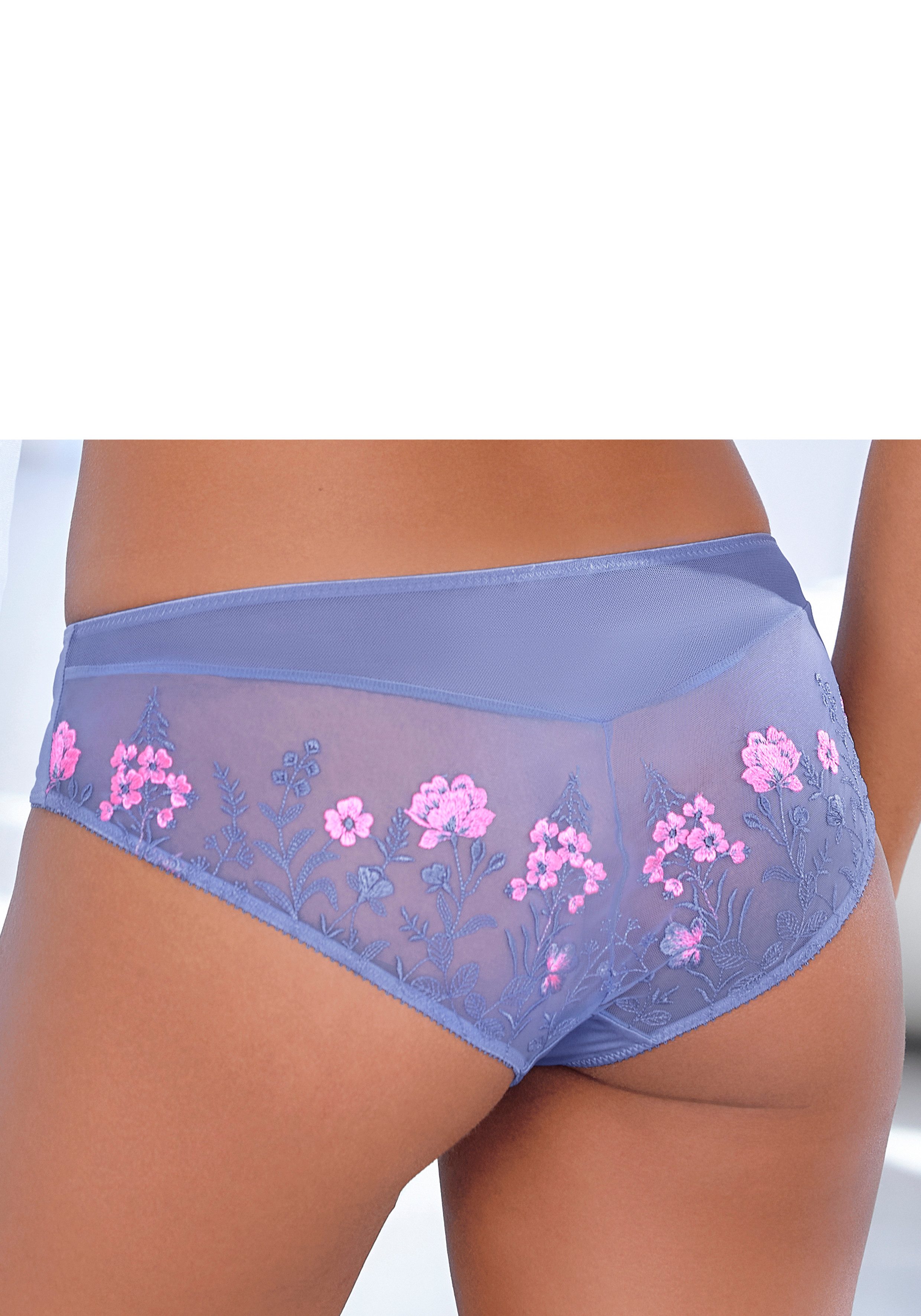 LASCANA Tanga Maria Edle Stickerei-Spitze hinten, als Dessous-Set kombinierbar