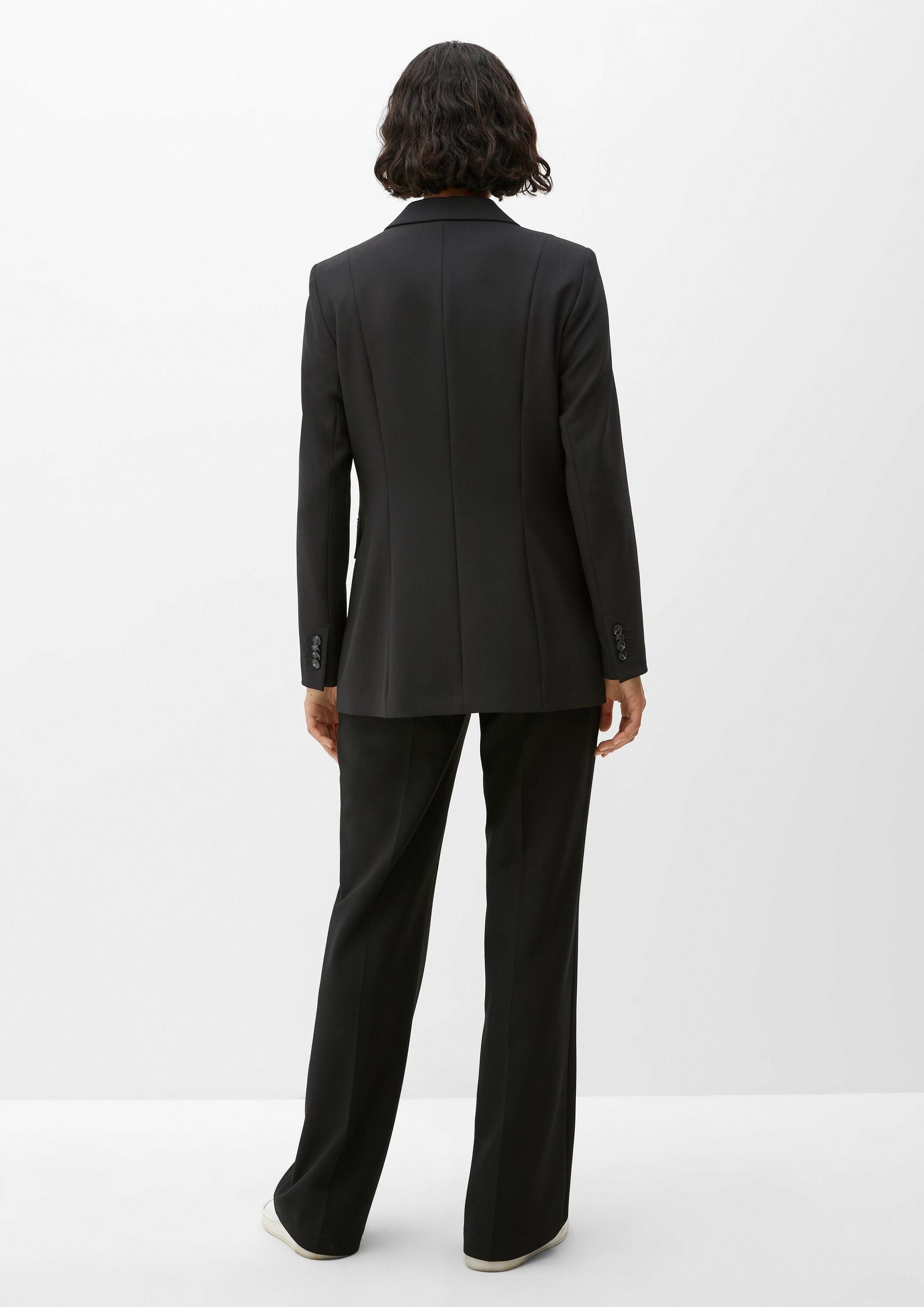 s.Oliver Jackenblazer Indoor-Blazer Longblazer aus Viskosemix