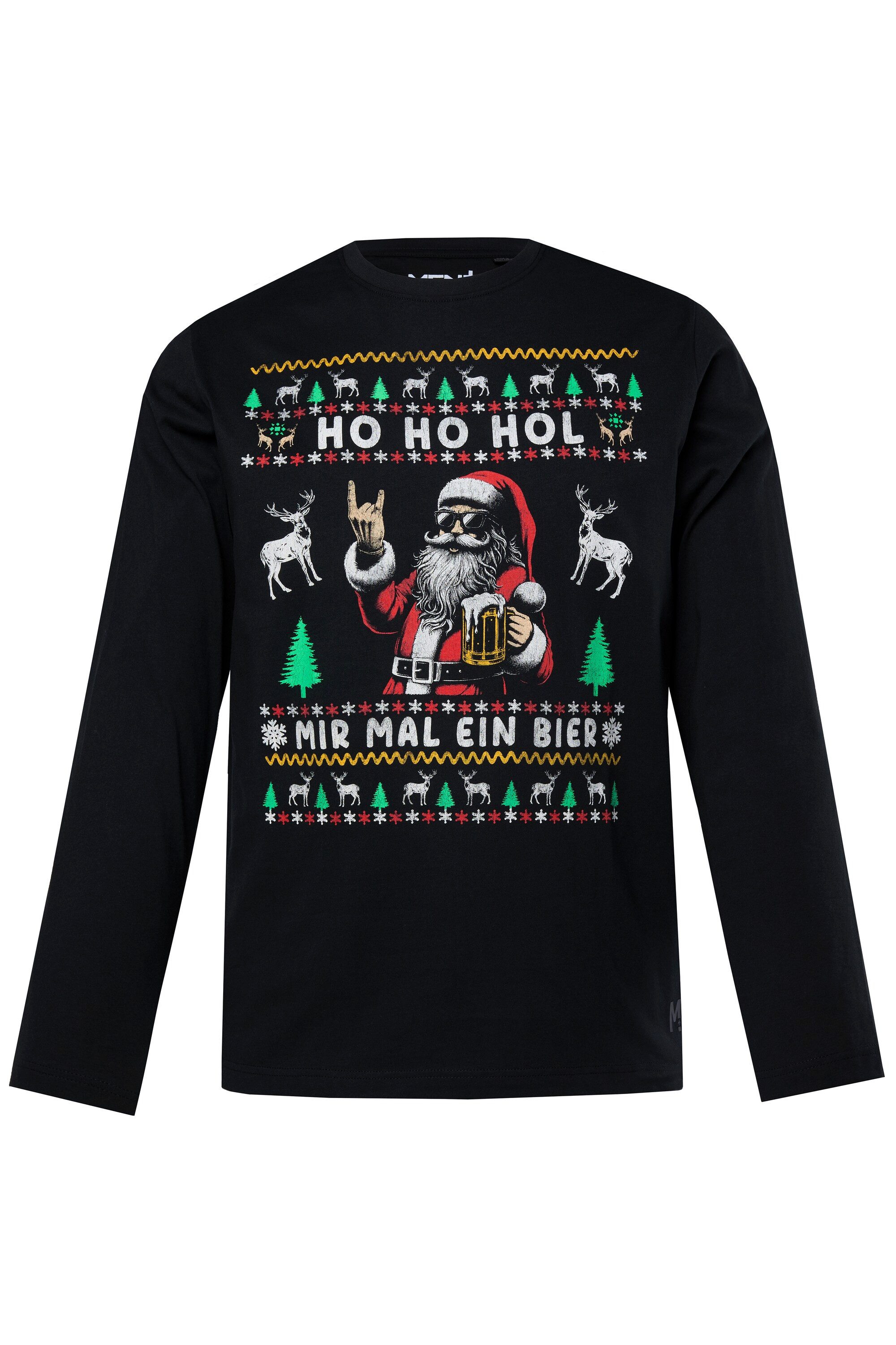 Men Plus T-Shirt Men+ Langarmshirt Weihnachten bis 8 XL günstig online kaufen