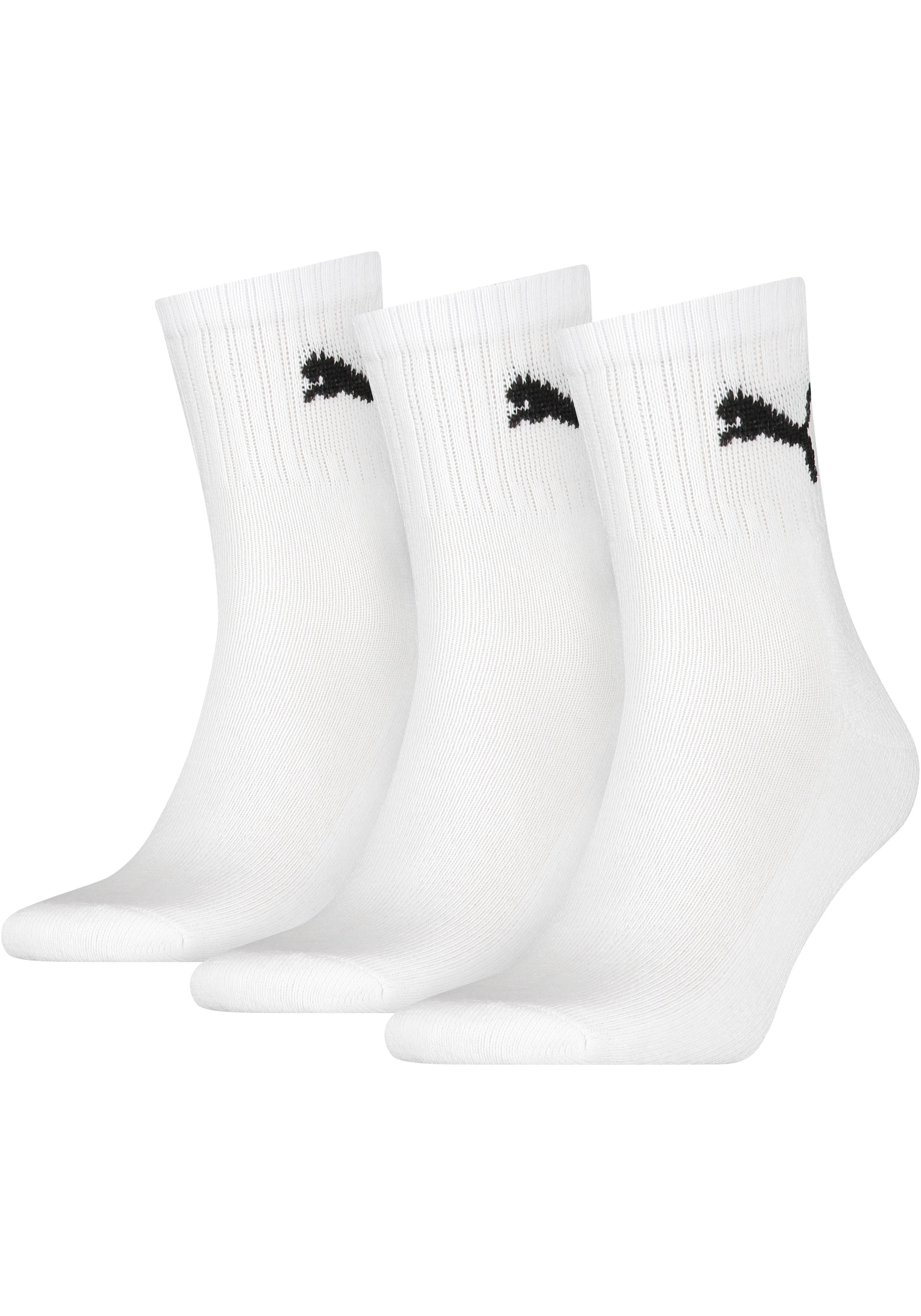 PUMA Sportsocken short crew (3-Paar) gepolsterte Frottee-Sohle, atmungsakti günstig online kaufen