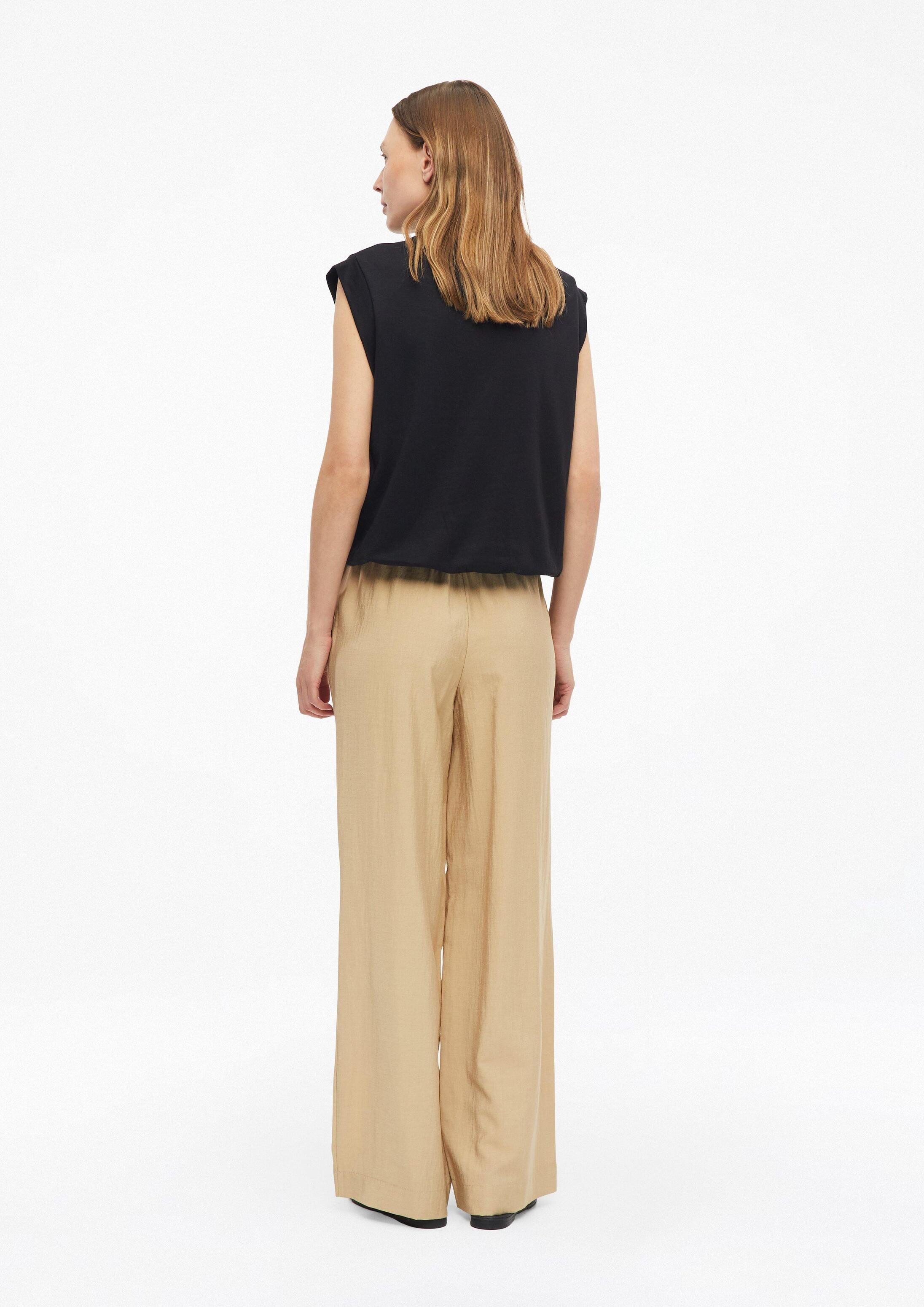 s.Oliver Chinos Hose Leichte Wide Leg Hose mit Elastikbund