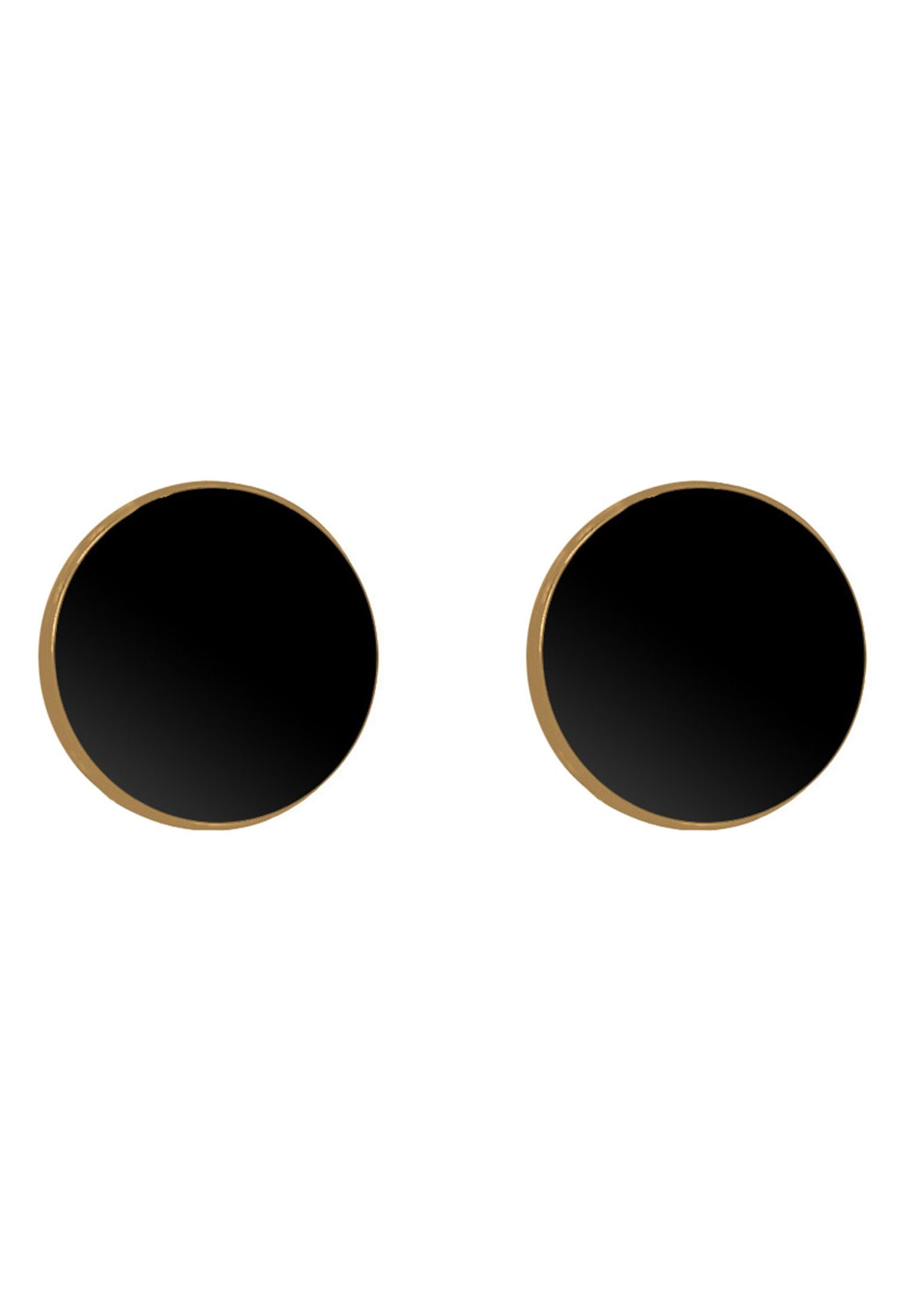 Elli Paar Ohrstecker Neu Rund Kreis Emaille Geo 925 Silber vergoldet, Geo günstig online kaufen