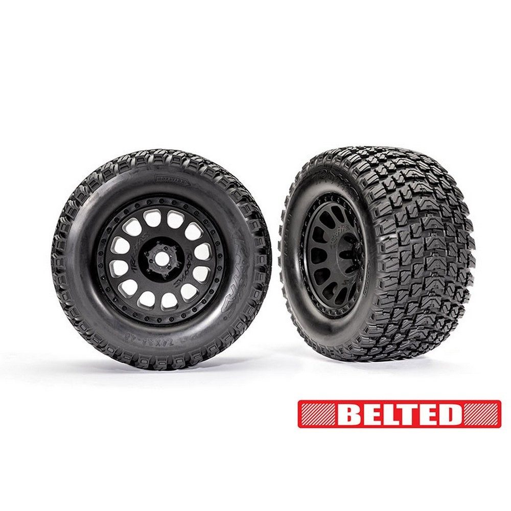 Modellbausatz Traxxas Gravix BELTED Reifen auf XRT-Felge schwarz 24mm (2) TRX-7862