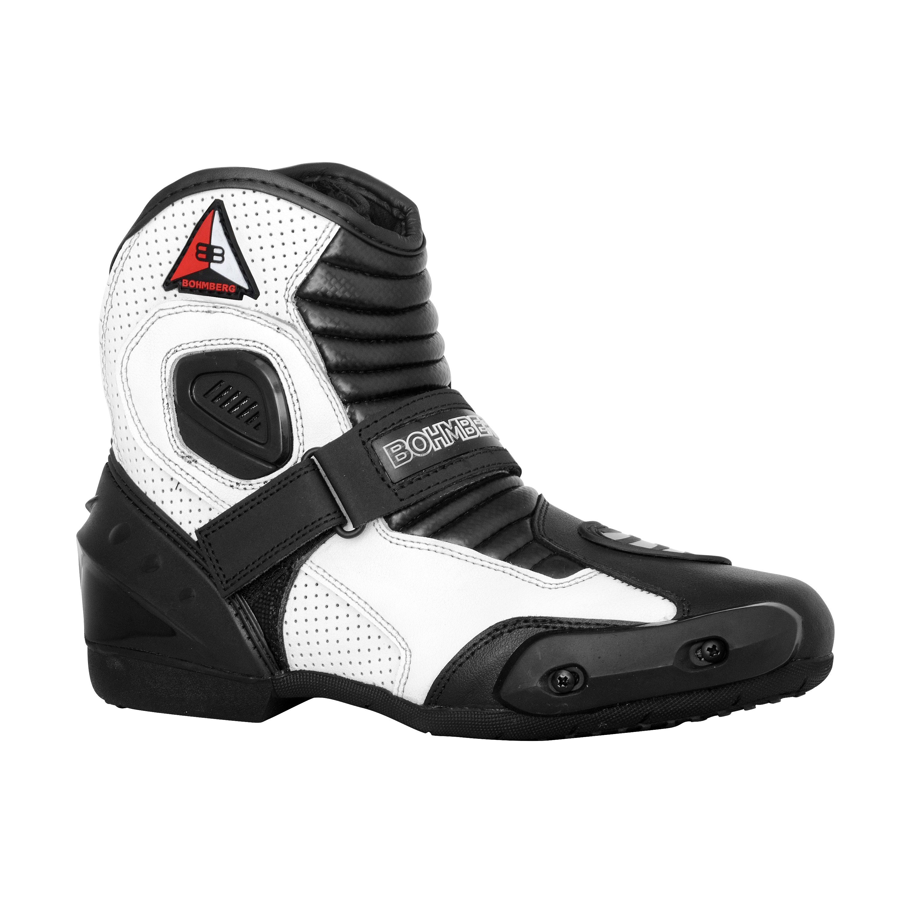 BOHMBERG Motorradstiefel aus echtem Leder / Herren / Motorradstiefel