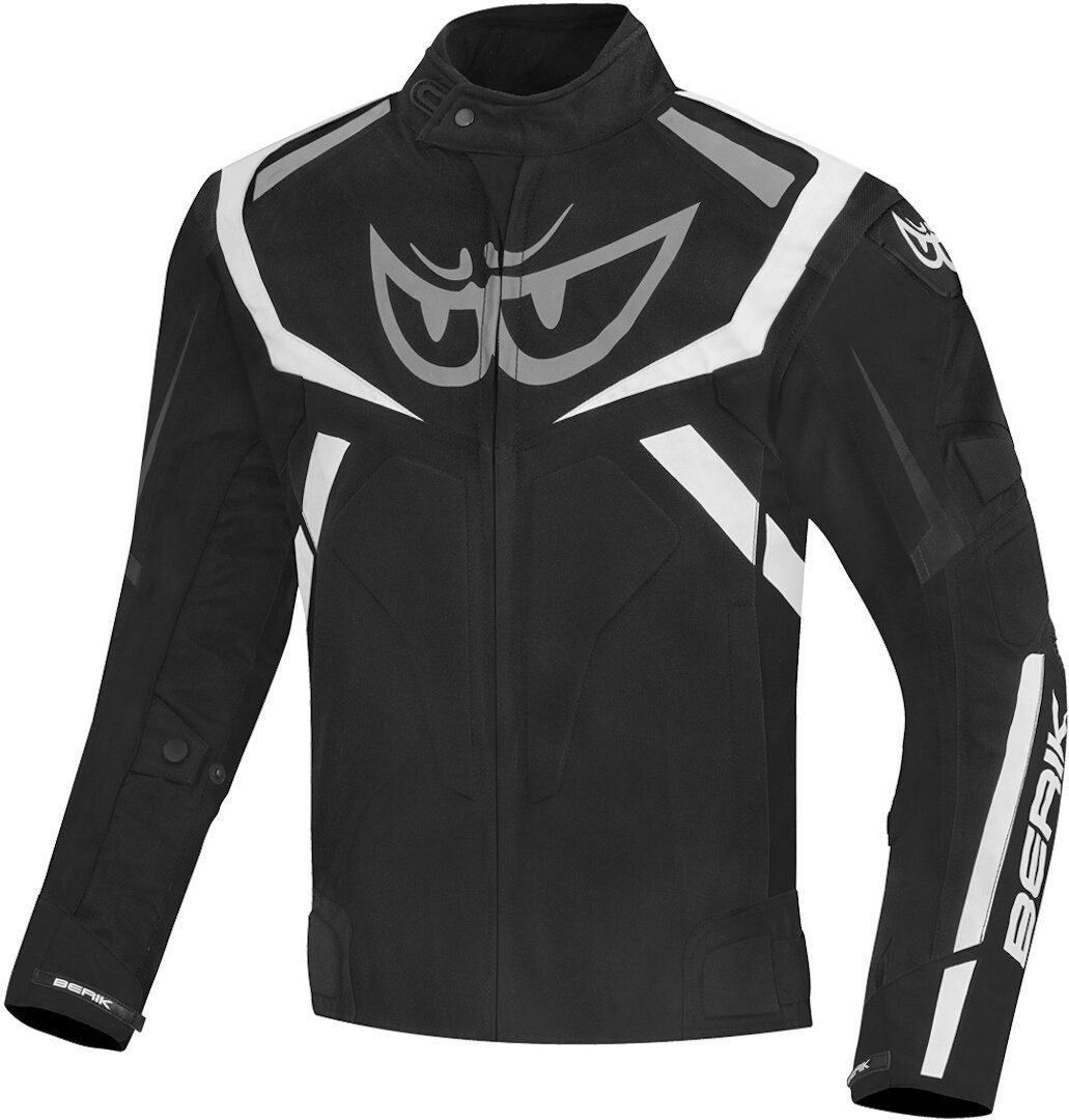 Berik Motorradjacke The Eye wasserdichte Motorrad Textiljacke Black/White