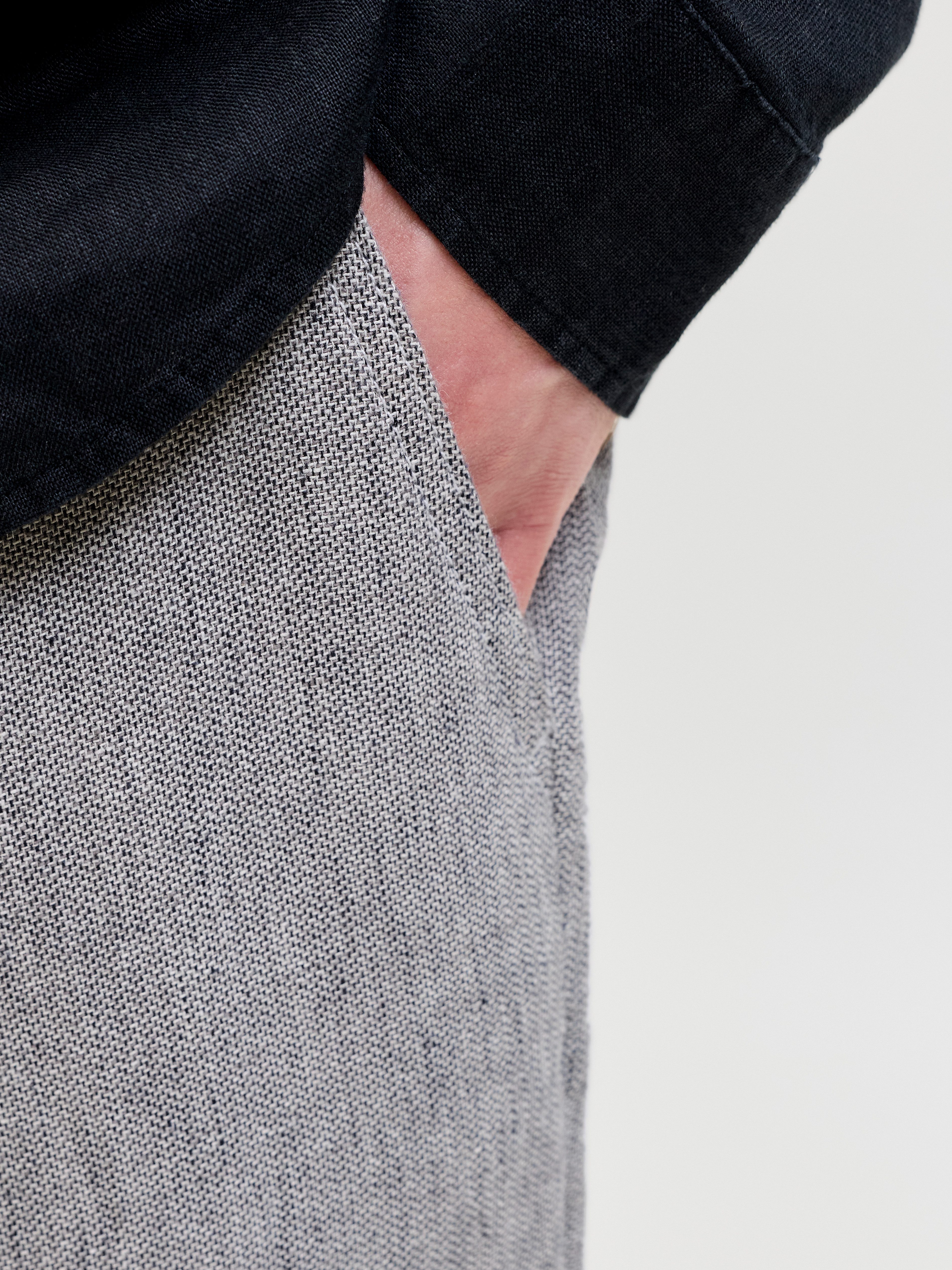 Jack & Jones Chinohose JPSTKARL MYKONOS LINEN BLEND CHINO