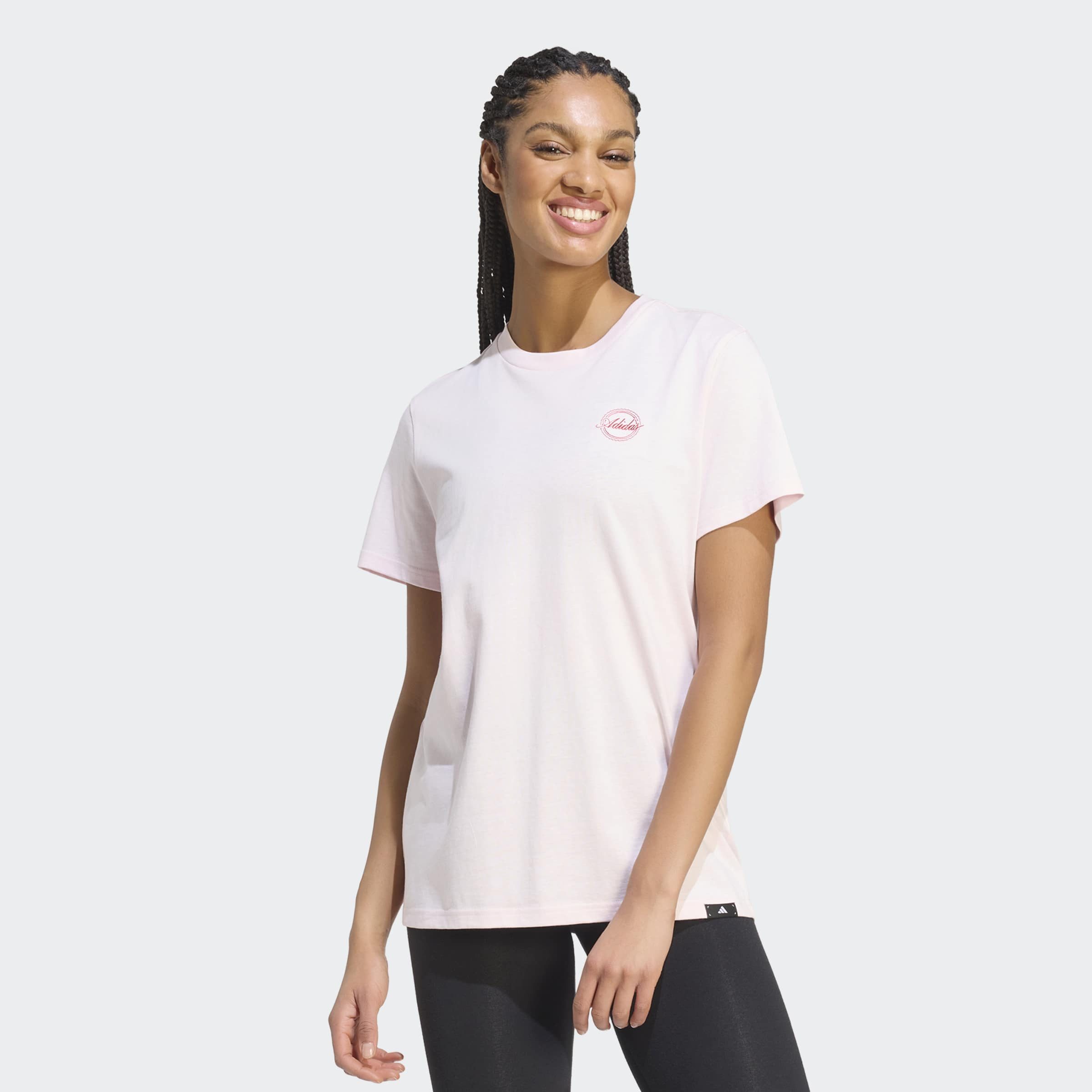 adidas Sportswear T-Shirt TRAVEL GRAFIK , LOCKER GESCHNITTEN