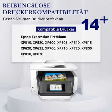 MOOHO für EPSON 26XL 26 XL Multipack Tintenpatrone (Expression Premium XP 700 710 720 800 810 820, 0-tlg., 510 520 600 605 610 615 620 625)