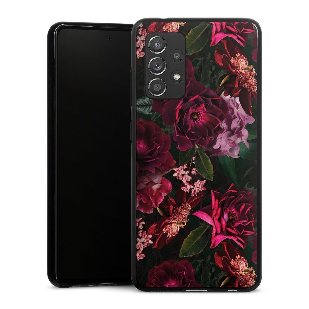 DeinDesign Handyhülle Rose Blumen Blüte Dark Red and Pink Flowers, Samsung Galaxy A52s 5G Silikon Hülle Bumper Case Handy Schutzhülle