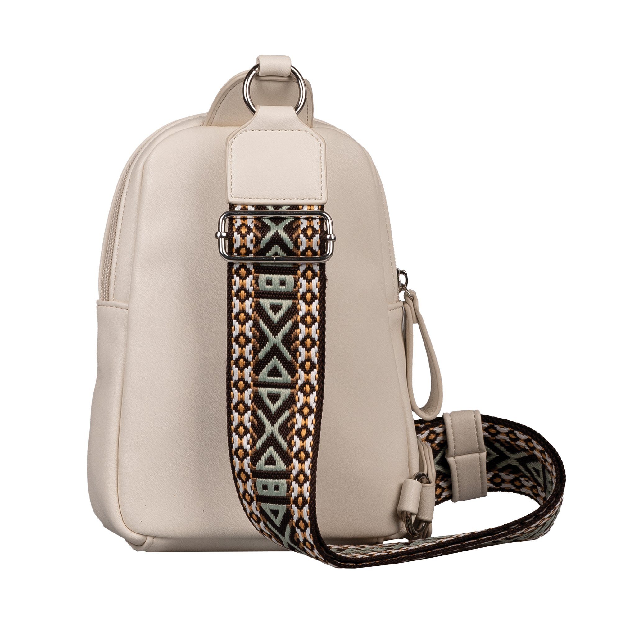 TOM TAILOR Cityrucksack Palina, aus weichem Lederimitat mit effektvollem Schulterriemen