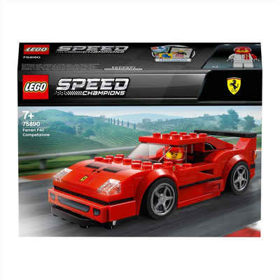 LEGO® Konstruktionsspielsteine LEGO® Speed Champions - Ferrari F40 Competizione, (Set, 198 St)